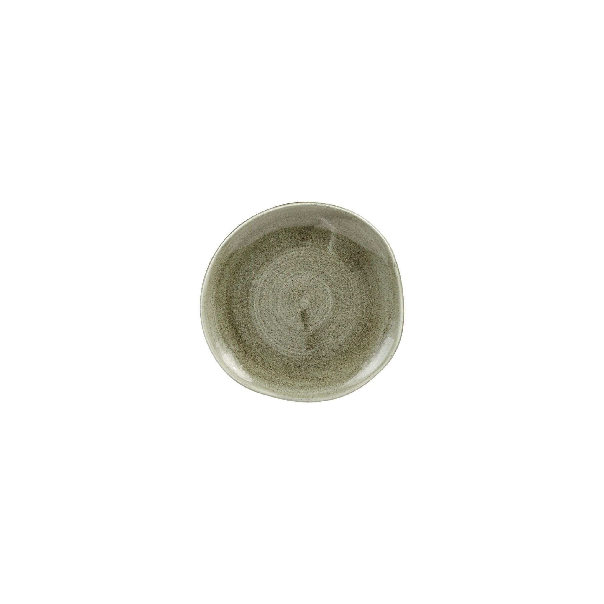 Churchill Stonecast Patina HC823 Antique Organic Round Plates Green 186mm (Pack of 12)