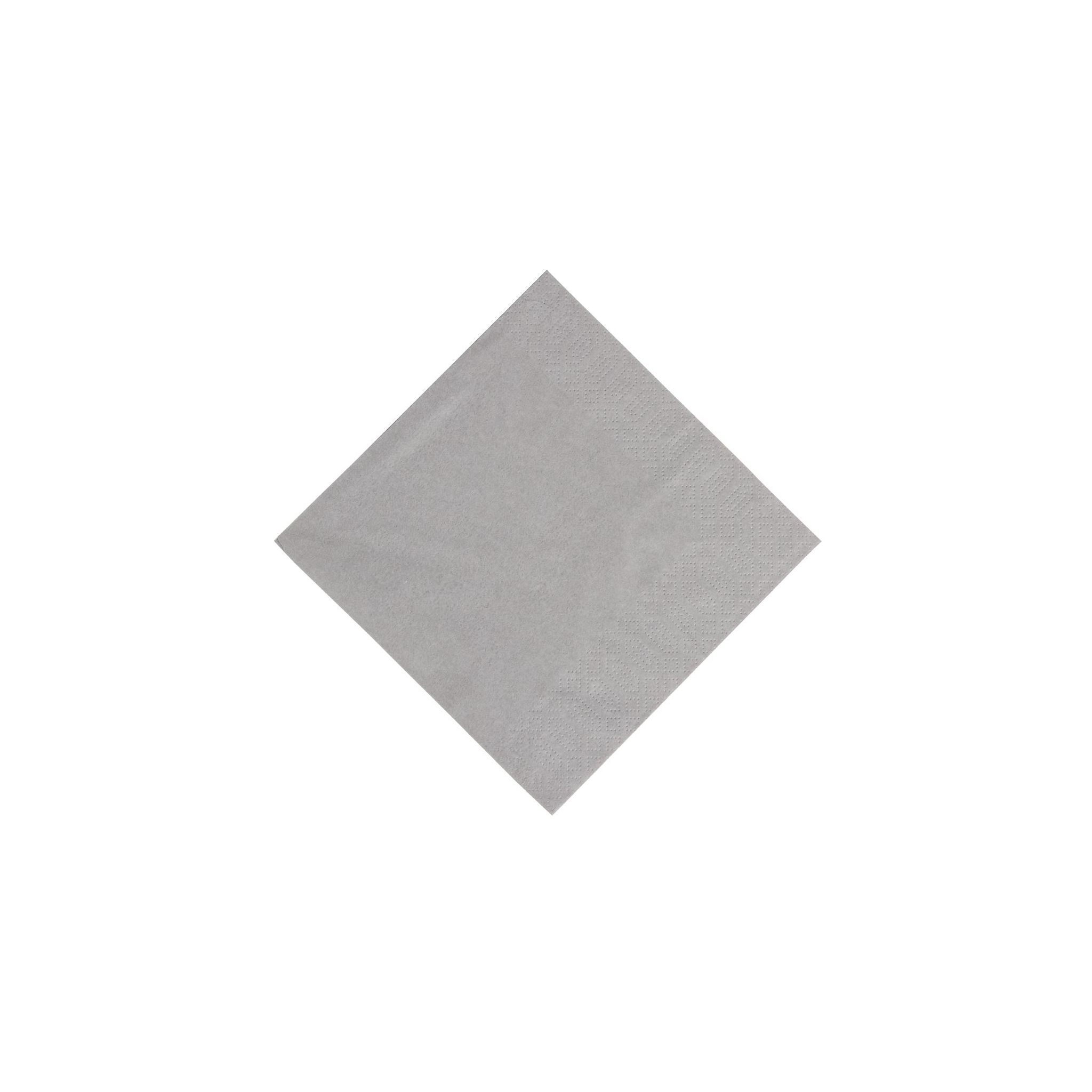 Duni GJ103 Lunch Napkin Grey 33x33cm 3ply 1/4 Fold (Pack of 1000)