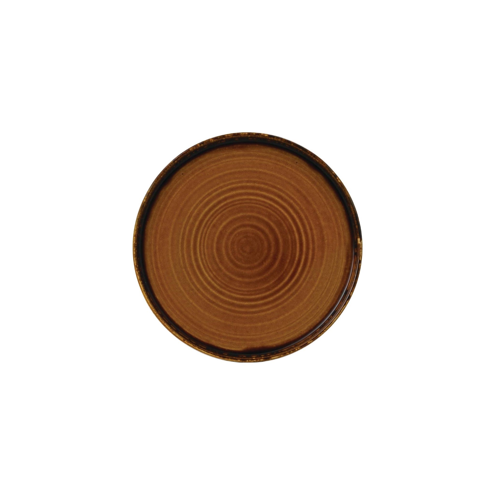 Dudson Harvest FE387 Brown Walled Plate 260mm (Pack of 6)