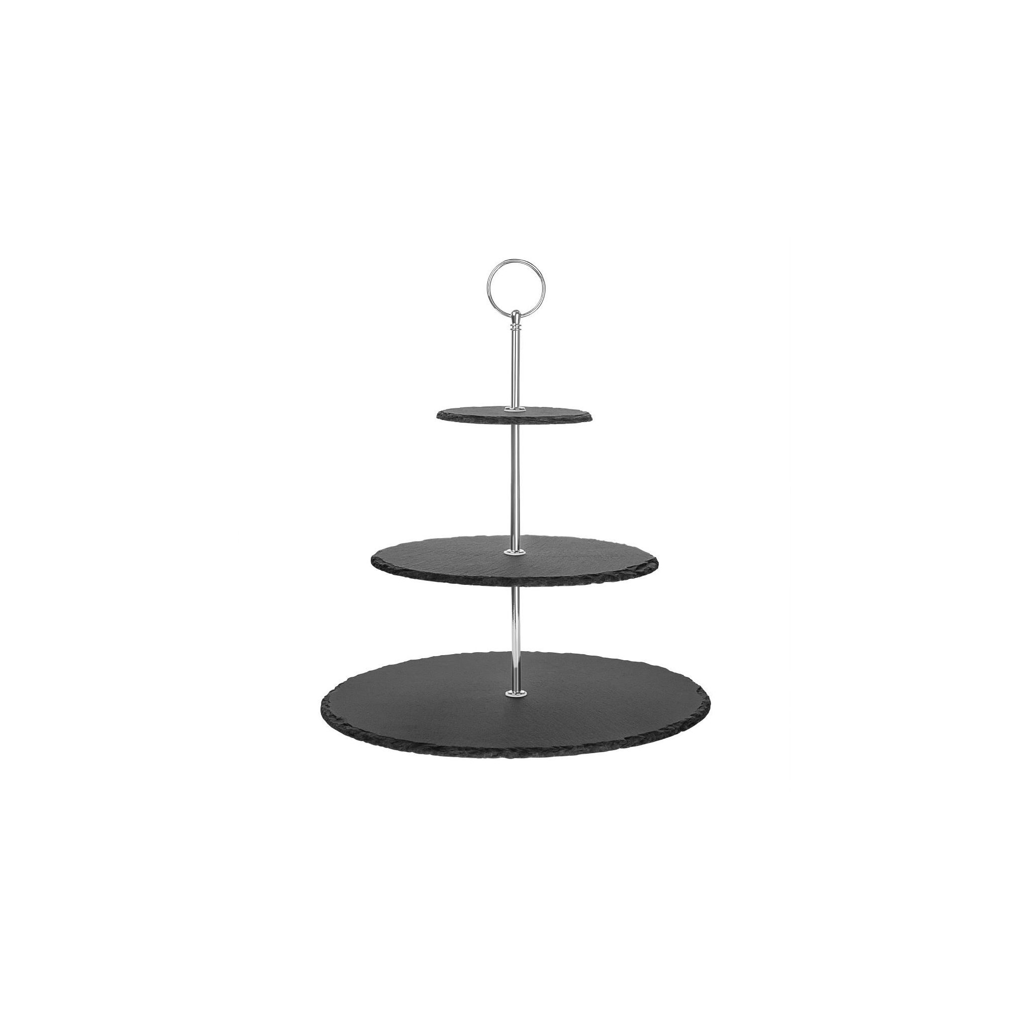 Olympia GF991 3 Tier Slate Afternoon Tea Stand