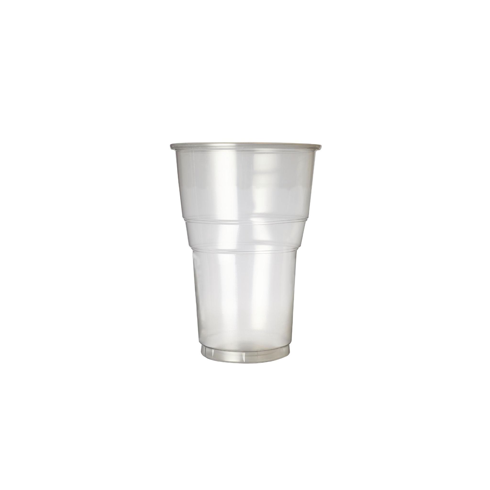 eGreen Premium Flexy-Glass CP891 Recyclable Pint To Brim Cups UKCA CE Marked 568ml (Pack of 1000)