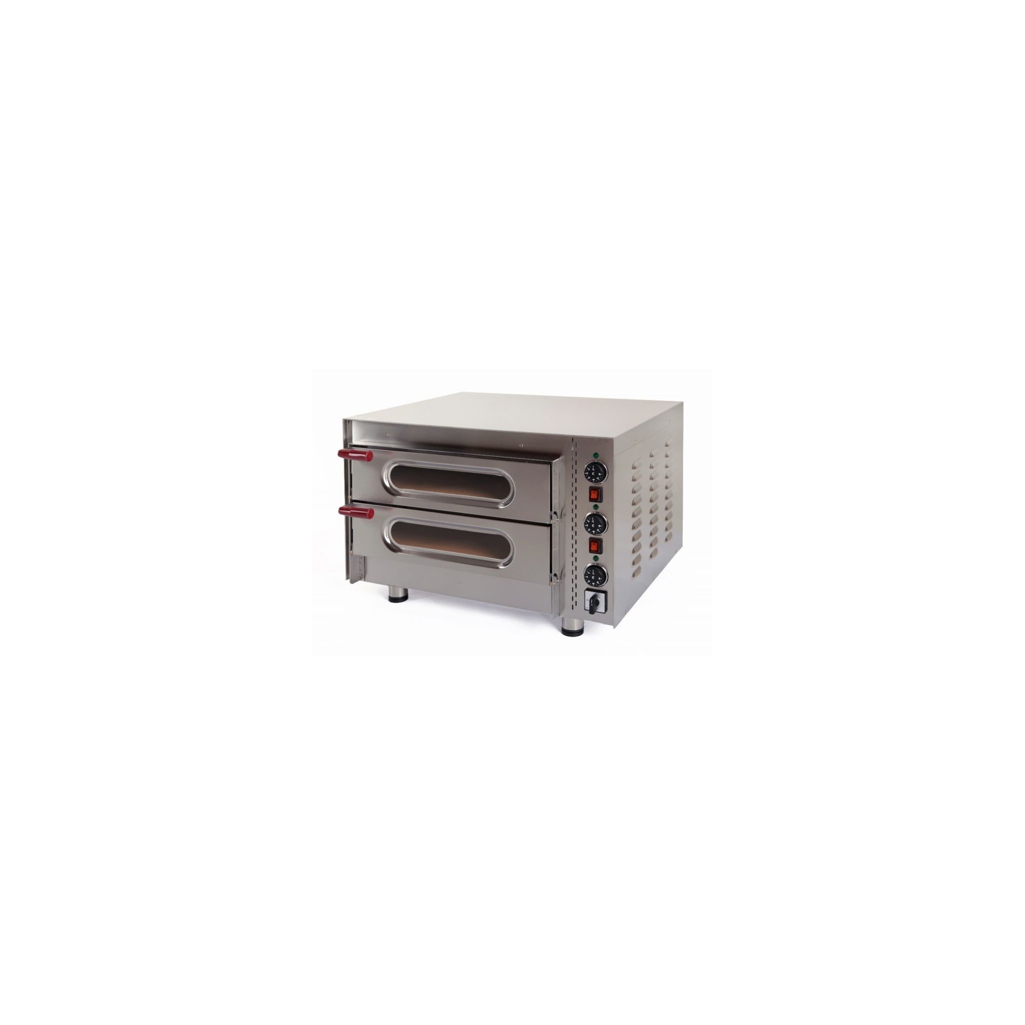 Kingfisher Little Italy 50/2 8 x 8" Electric Countertop Twin Deck Pizza Oven