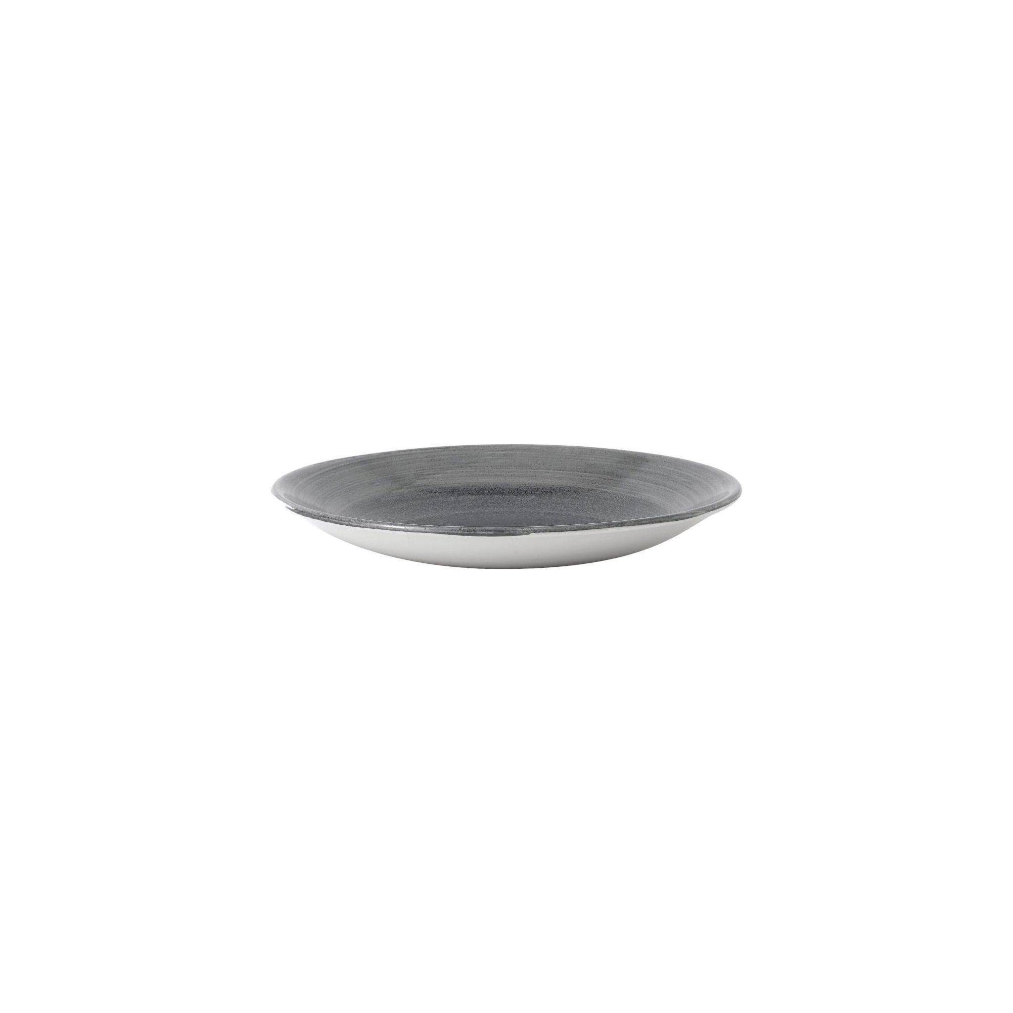 Churchill Stonecast Aqueous FD853 Deep Coupe Plates Grey 218mm (Pack of 12)