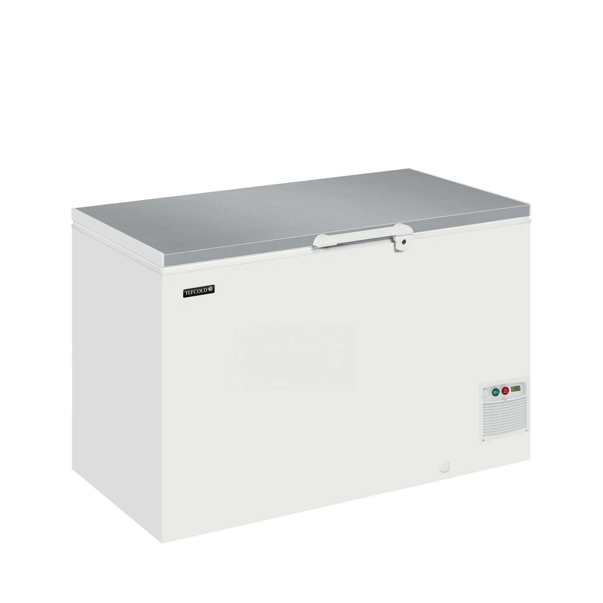 Tefcold EL45SS 416 Ltr White Chest Freezer With Stainless Steel LId
