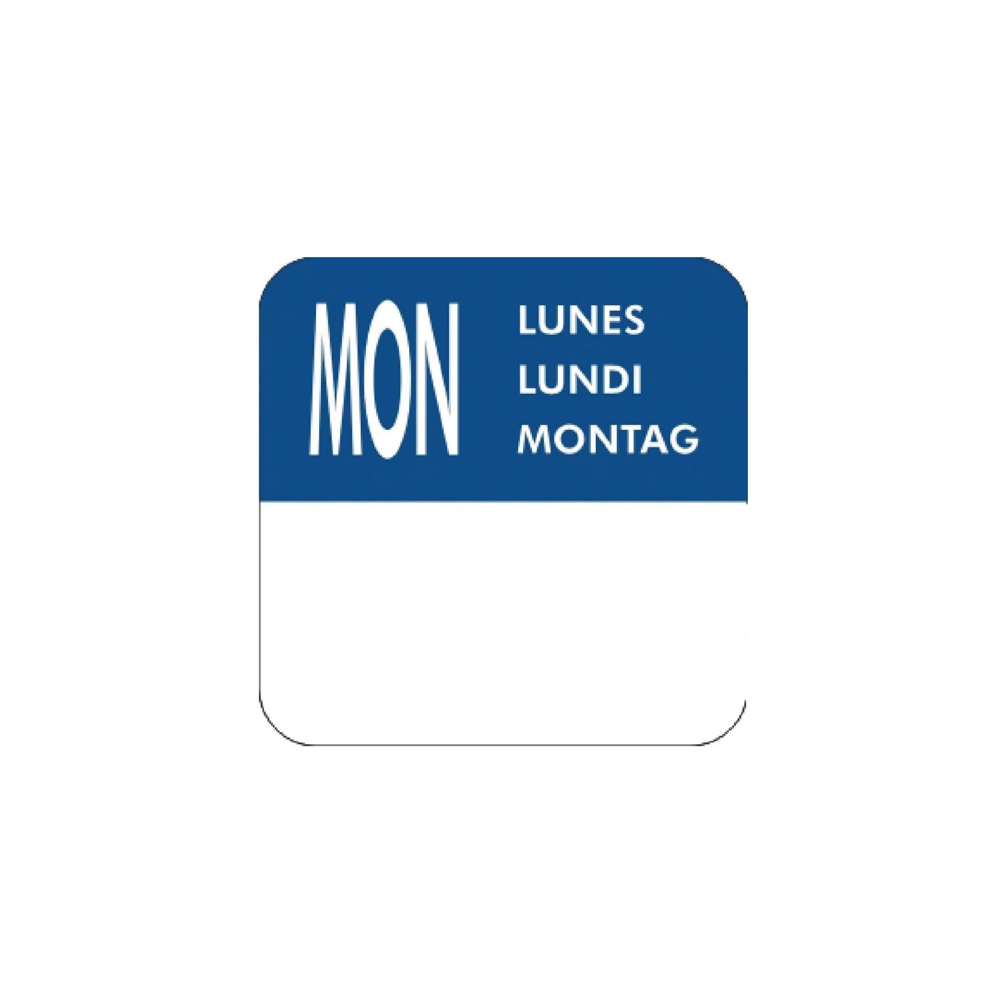 Vogue S151 Removable Day of the Week Labels (Pack of 7000)