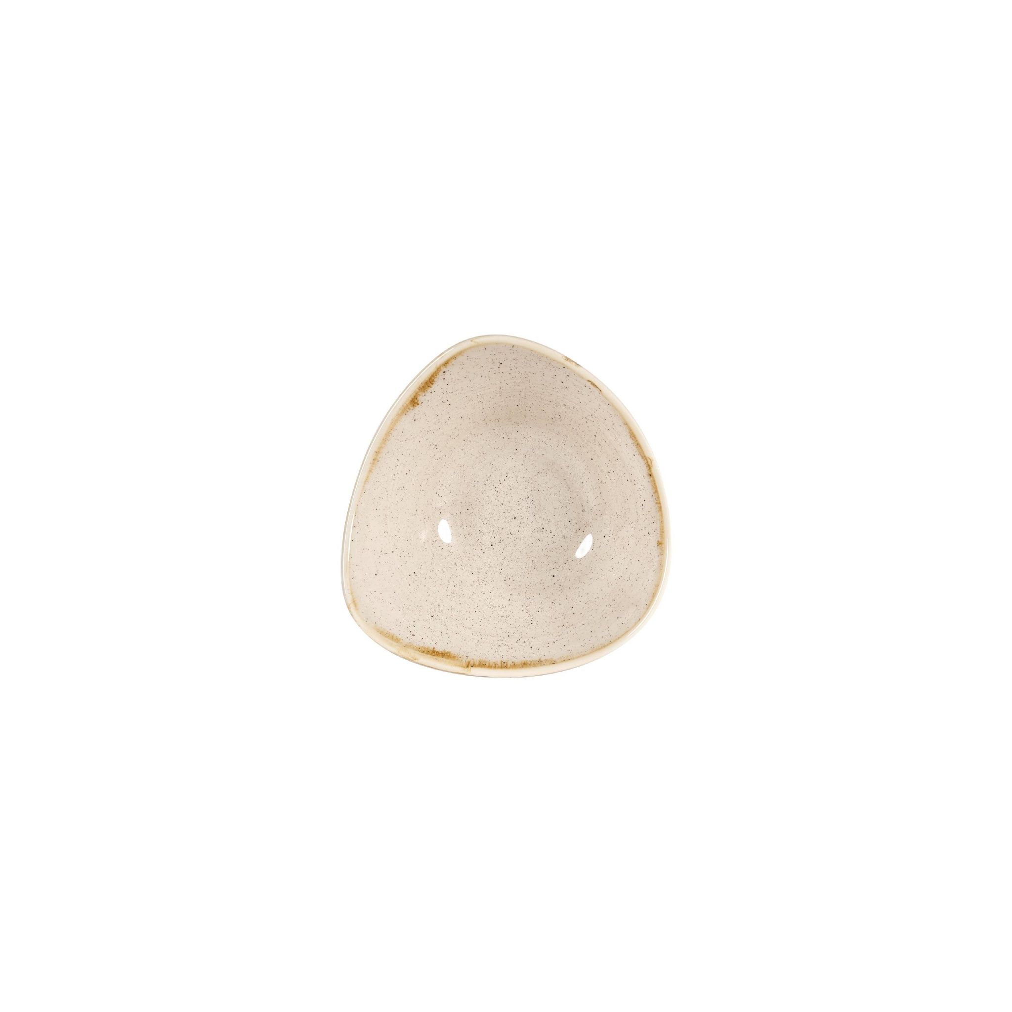 Churchill Stonecast DW370 Triangular Bowls Nutmeg Cream 185mm (Pack of 12)