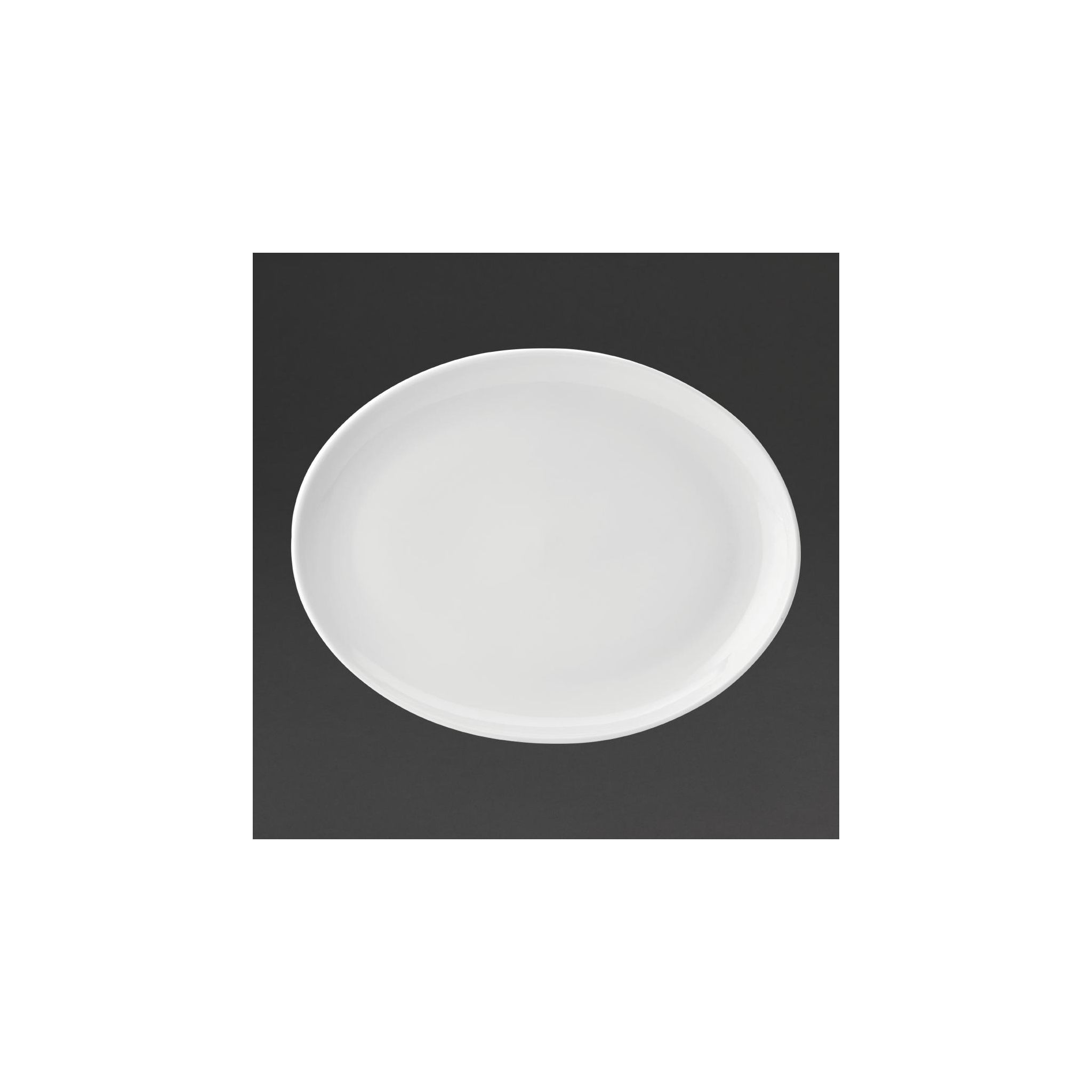 Utopia Pure White DY322 Oval Plates 360mm (Pack of 18)