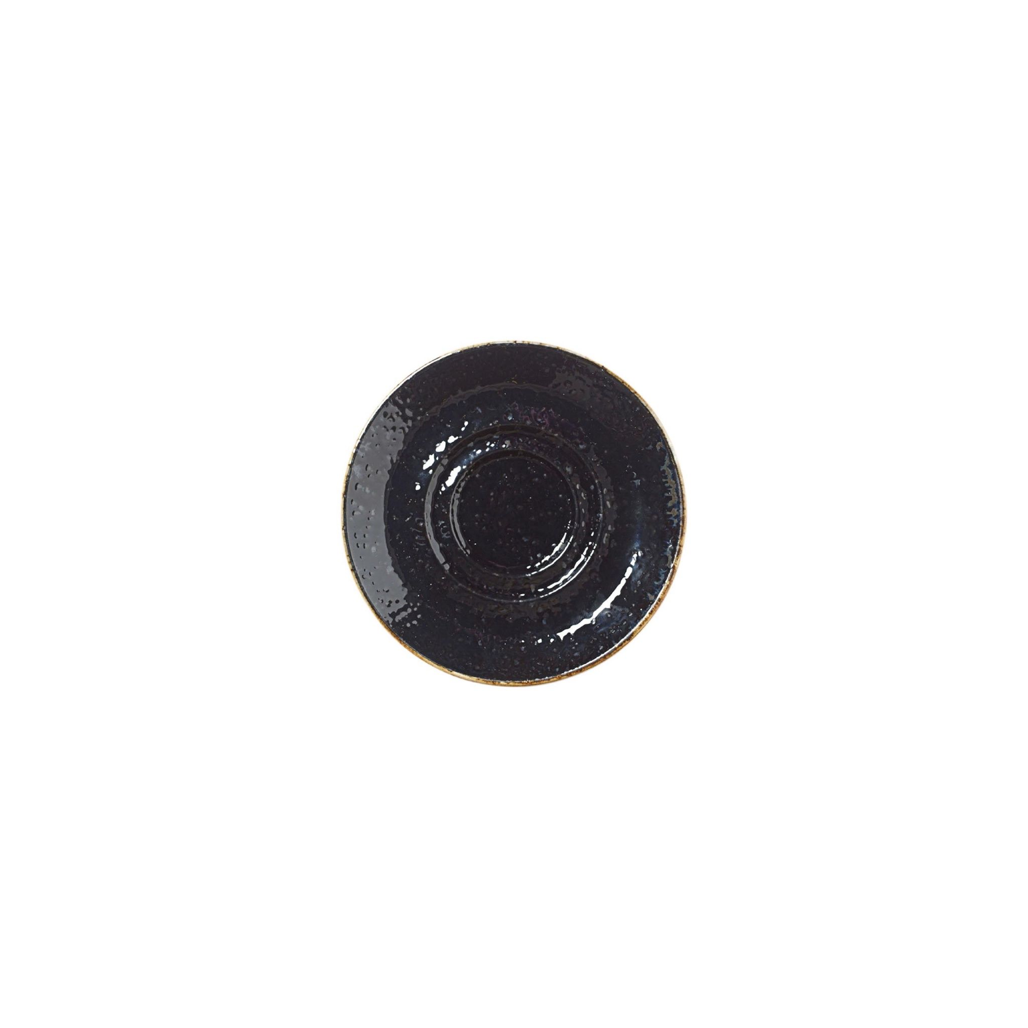 Steelite Craft VV1036 Liquorice Saucers Small Double-Well 118mm (Pack of 12)
