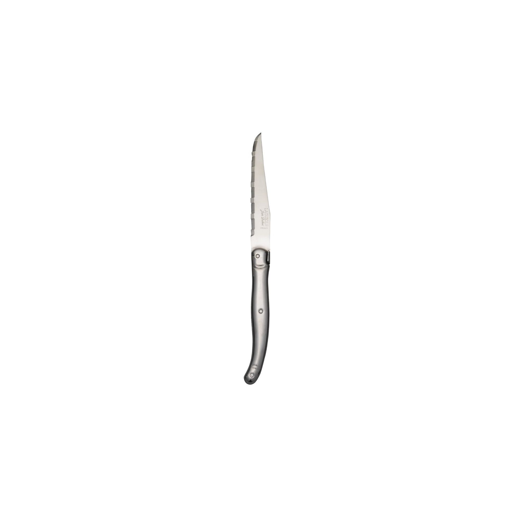 Laguiole V598 Serrated Steak Knives Stainless Steel Handle (Pack of 6)