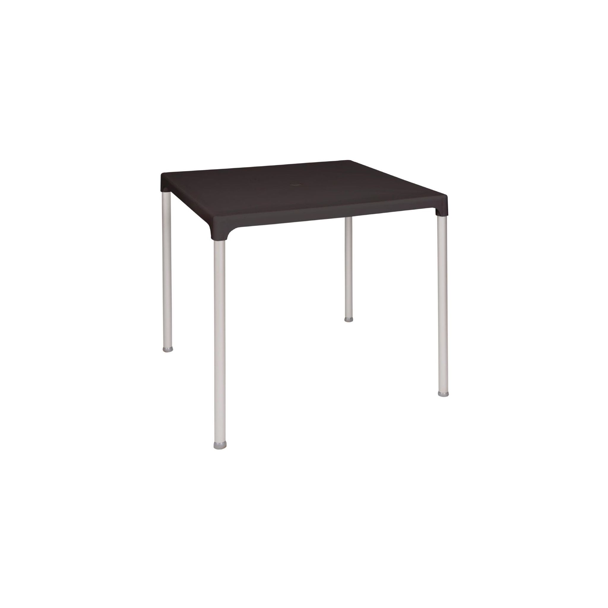 Bolero GJ970 Polypropylene Square Table with Aluminium Legs 750mm