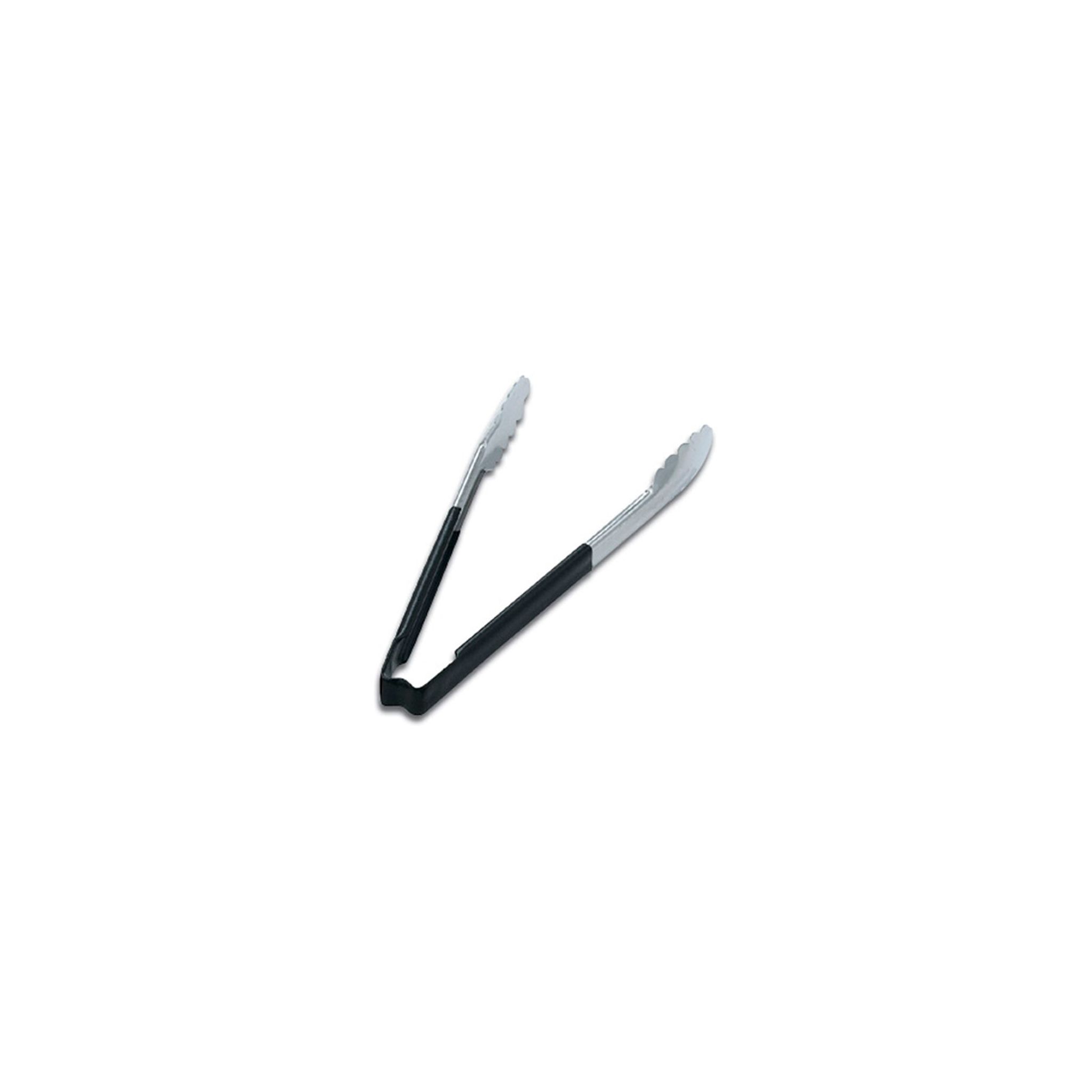 Prepara E7102 Stainless Steel Springless Tongs Black 300mm