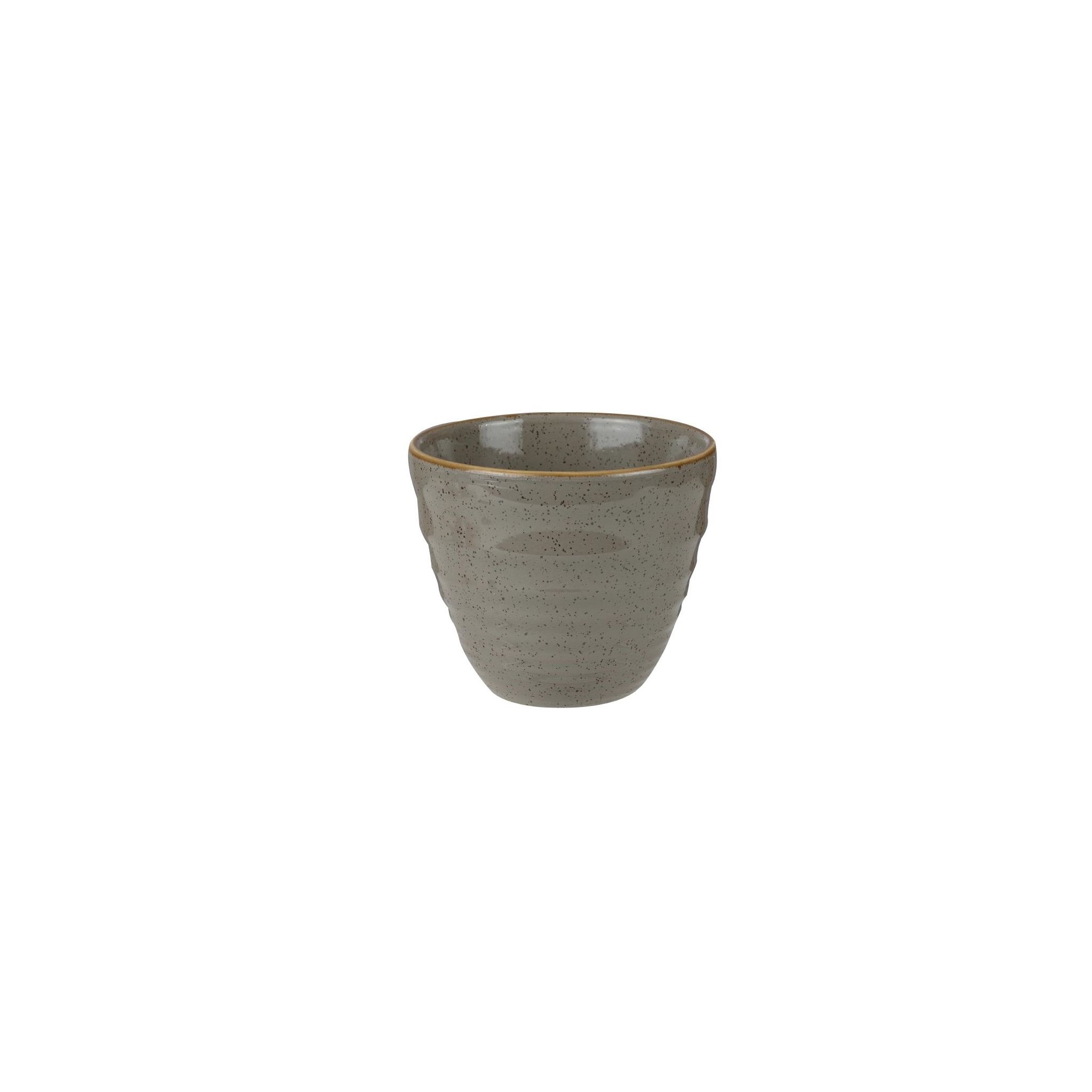 Churchill Stonecast HC831 Round Ripple Chip Mugs Peppercorn Grey 285ml / 10oz (Pack of 12)