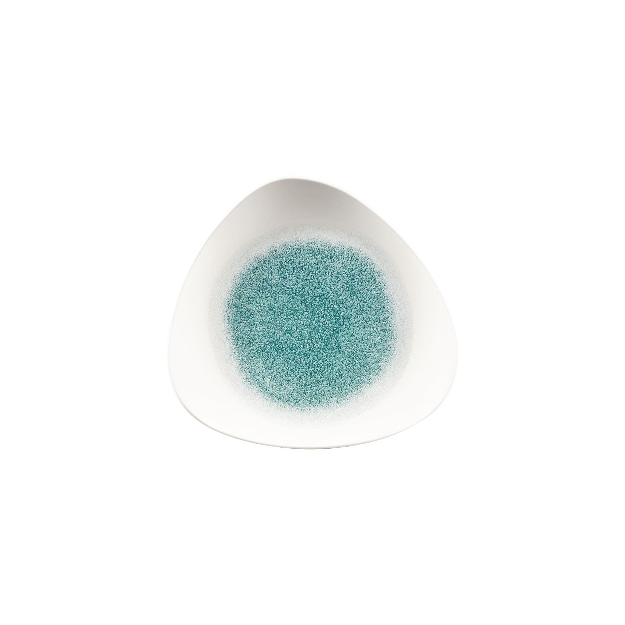Churchill Studio Prints Raku FC136 Triangle Plates Jade Green 265mm (Pack of 12)