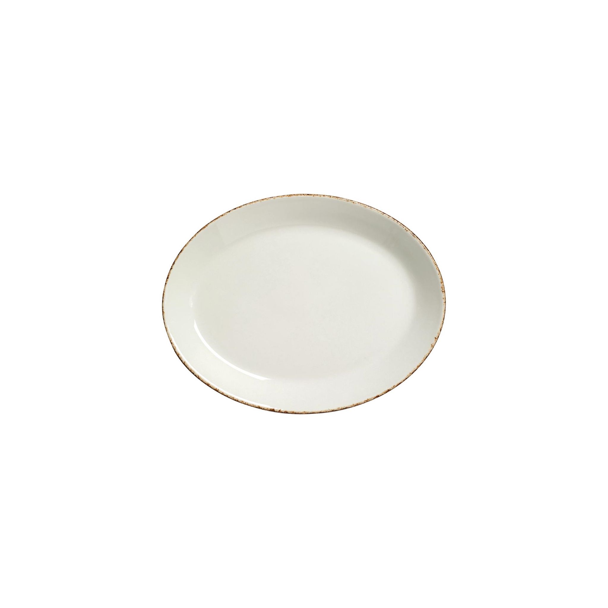 Steelite Brown Dapple VV1316 Oval Coupe Plates 280mm (Pack of 12)