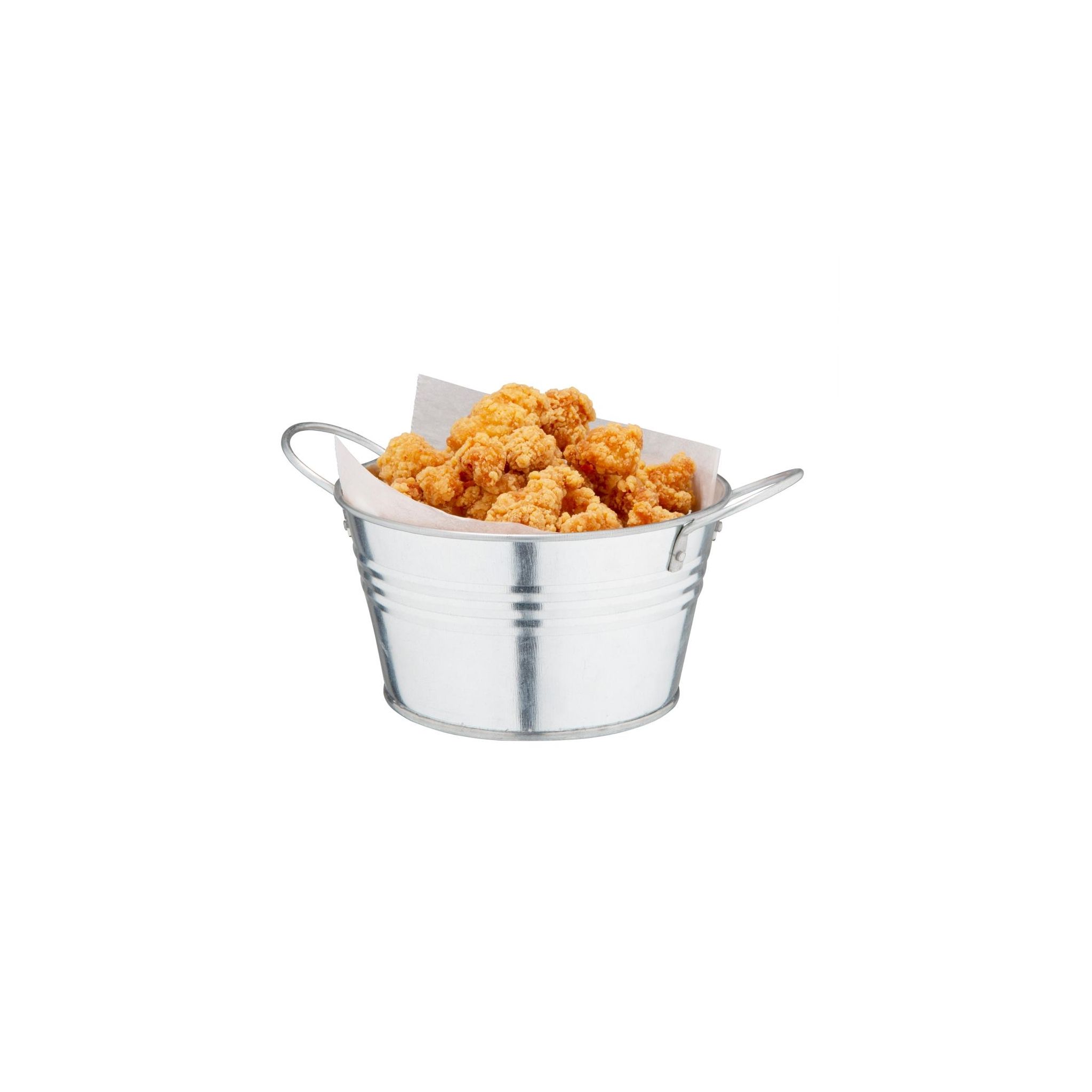Olympia Mini DM214 Galvanised Steel Food Bucket Shallow 150mm