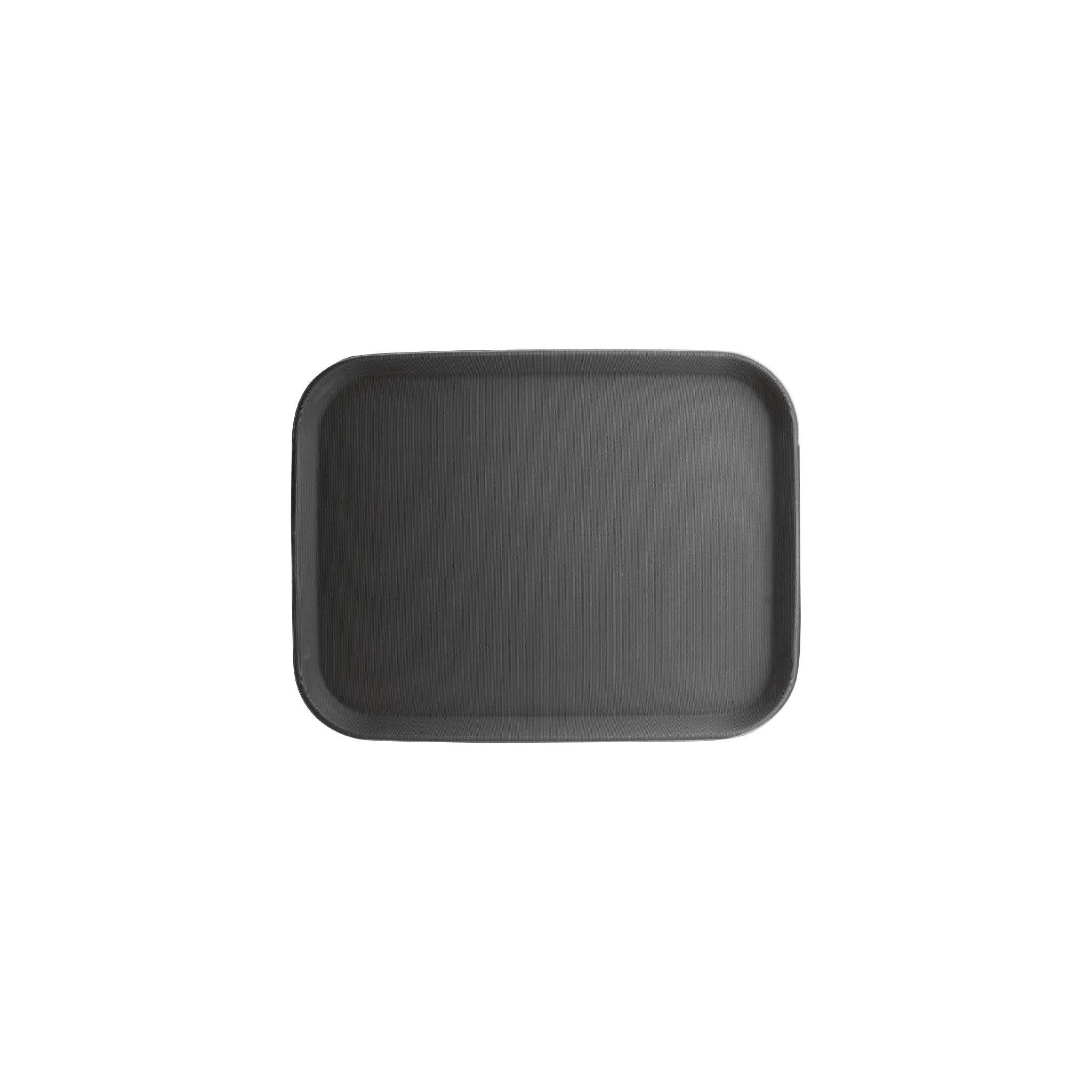 Olympia Kristallon C559 Polypropylene Rectangular Non-Slip Tray Black 457mm
