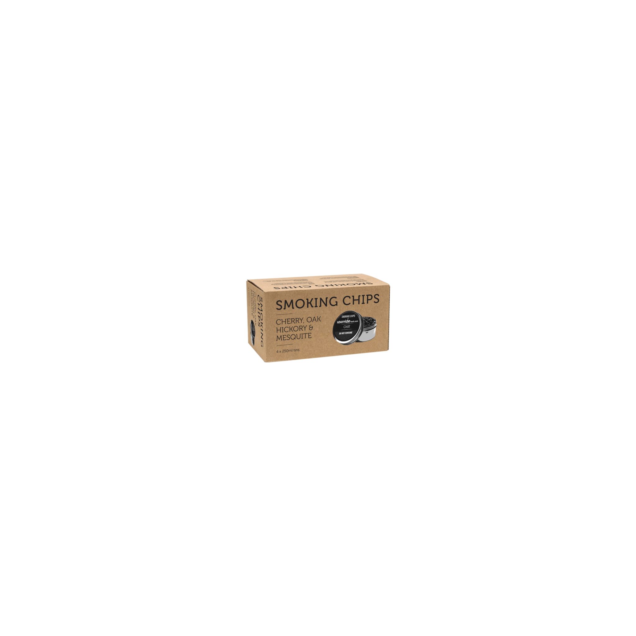 Polyscience SVT-05005 Seasoned Wood Chips Package - Box of 4 Tins