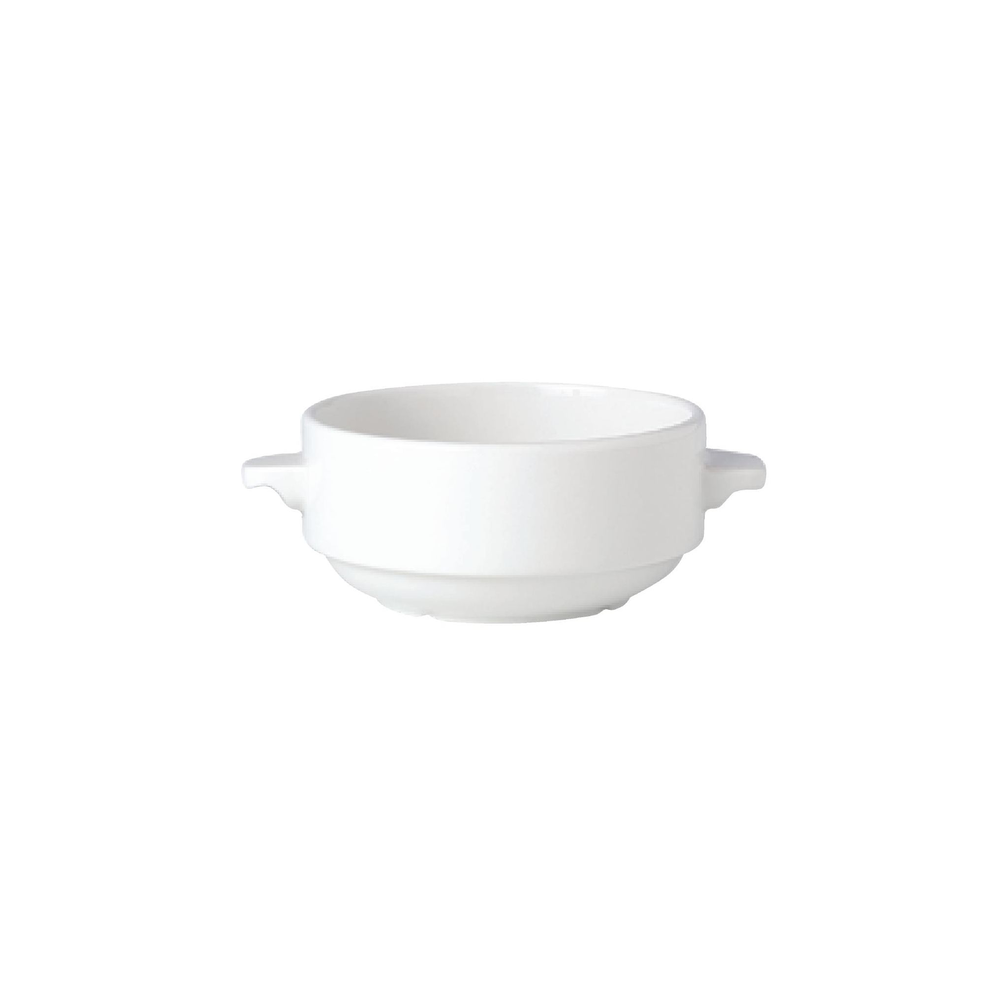Steelite Simplicity White V0015 Lugged Stacking Soup Cups White 285ml (Pack of 36)