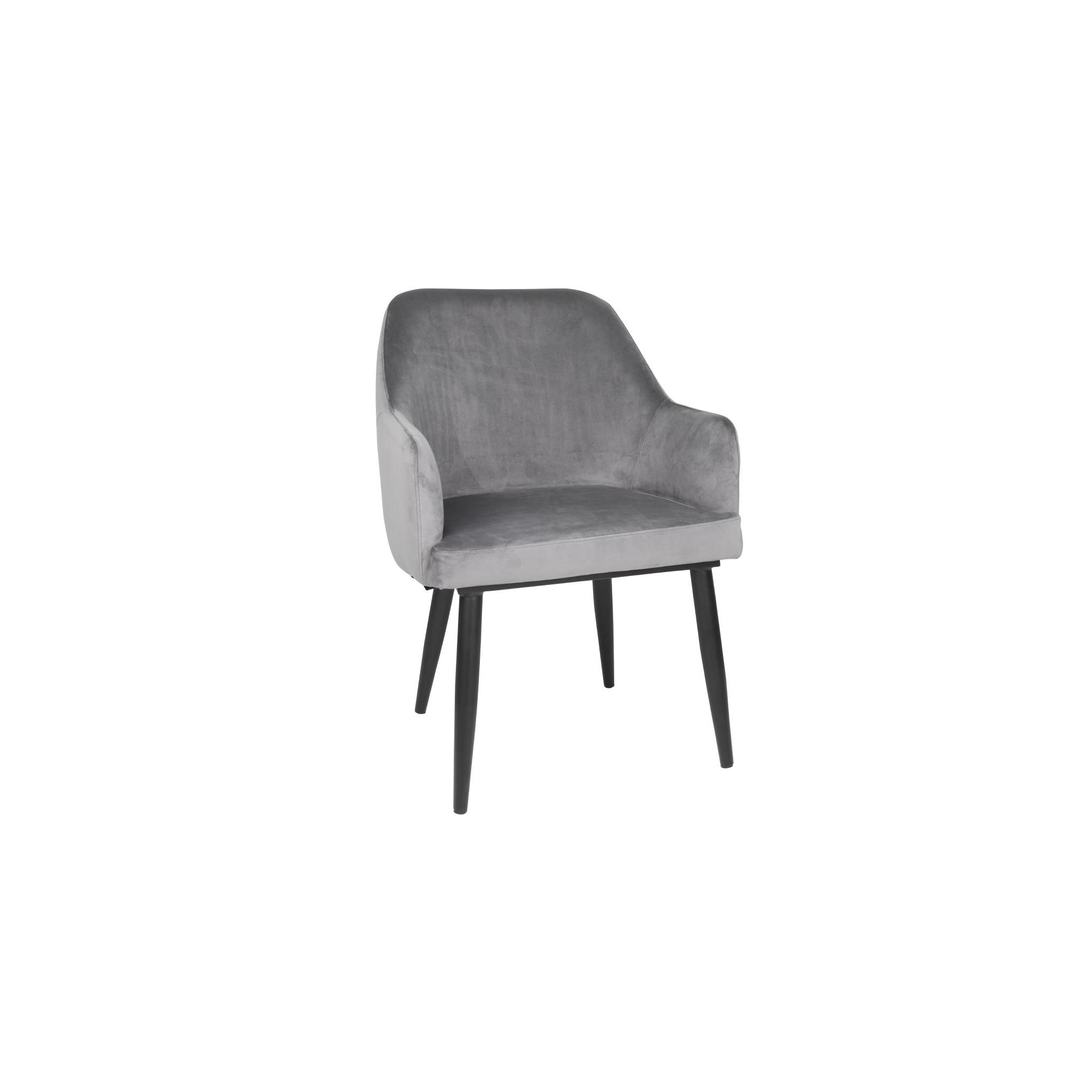 Bolero FX071 Lia Velvet Set of 2 Chairs - Grey