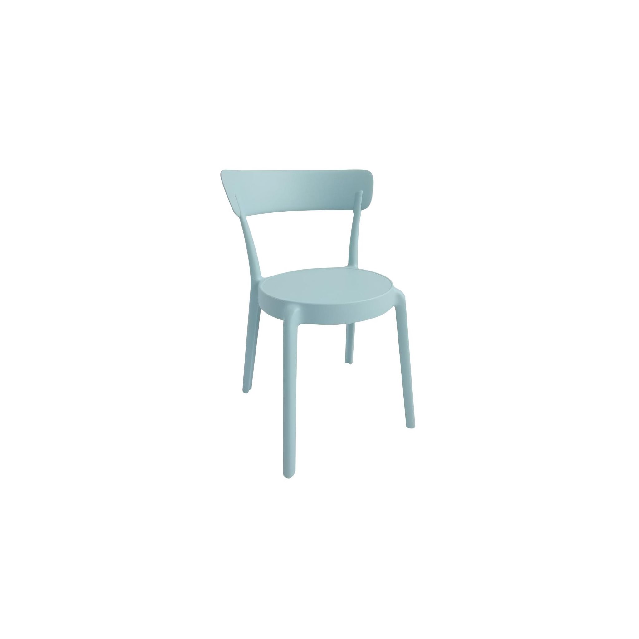 Bolero Mila DX973 Set of 2 Cafe Chairs - Icy Blue