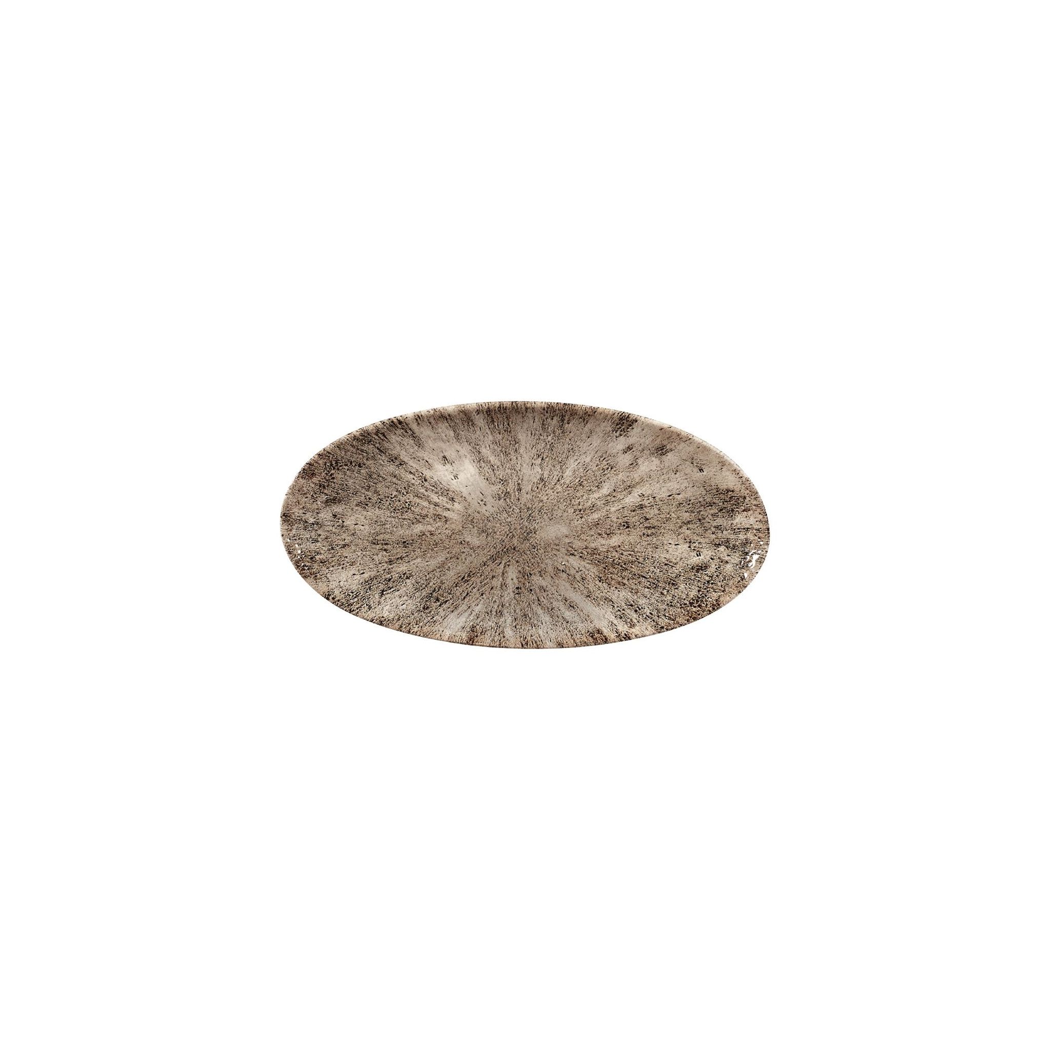 Churchill Studio Prints Stone FC144 Chefs Plates Zircon Brown 299 x 150mm (Pack of 12)