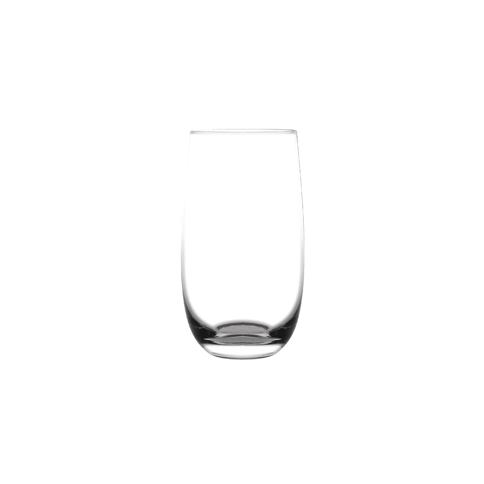 Olympia GF719 Rounded Crystal Hi Ball Glasses 390ml (Pack of 6)