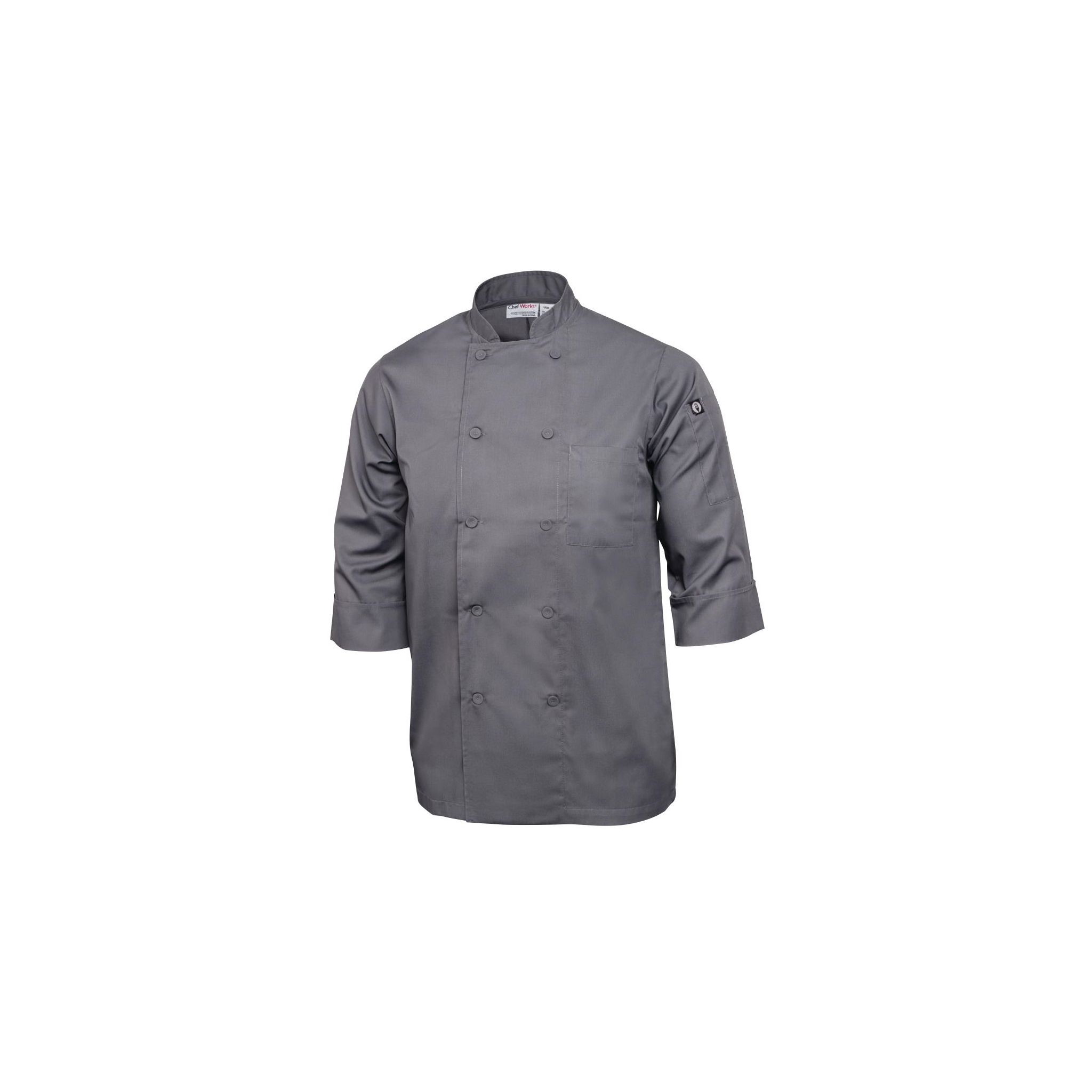 Colour by Chef Works A934-XS Unisex Chefs Jacket Grey XS