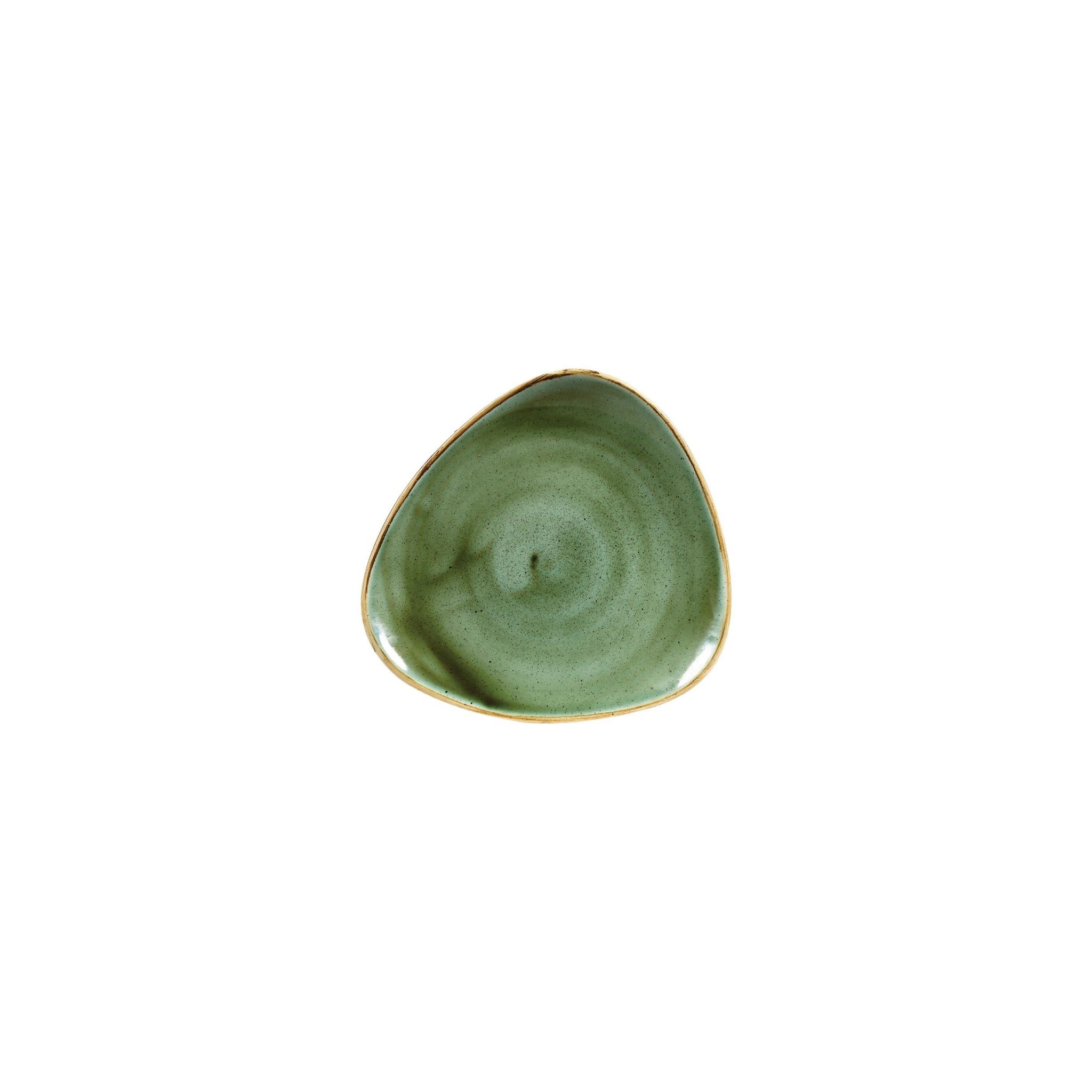 Churchill Stonecast DY048 Triangular Plates Samphire Green 229mm (Pack of 12)