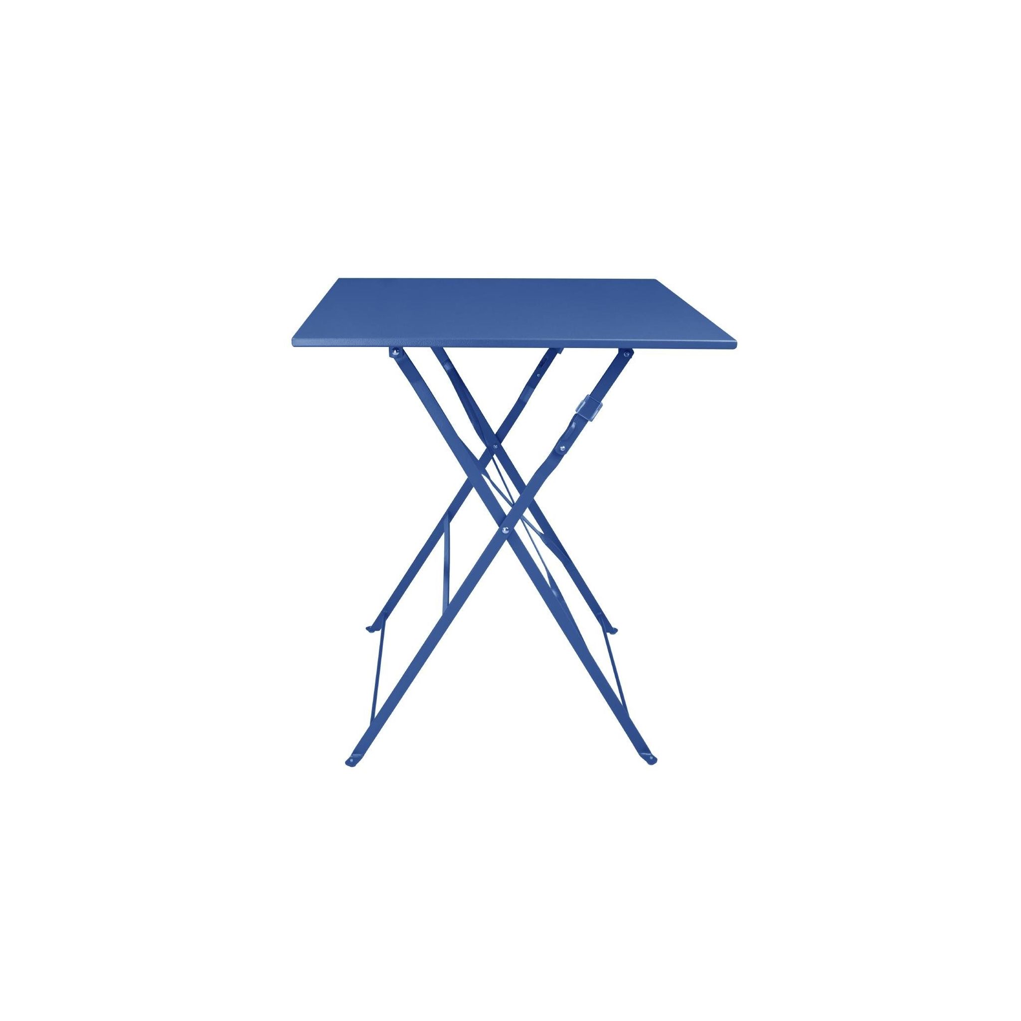 Bolero Perth FU540 Pavement Style Steel Table Square Dark Navy 600mm