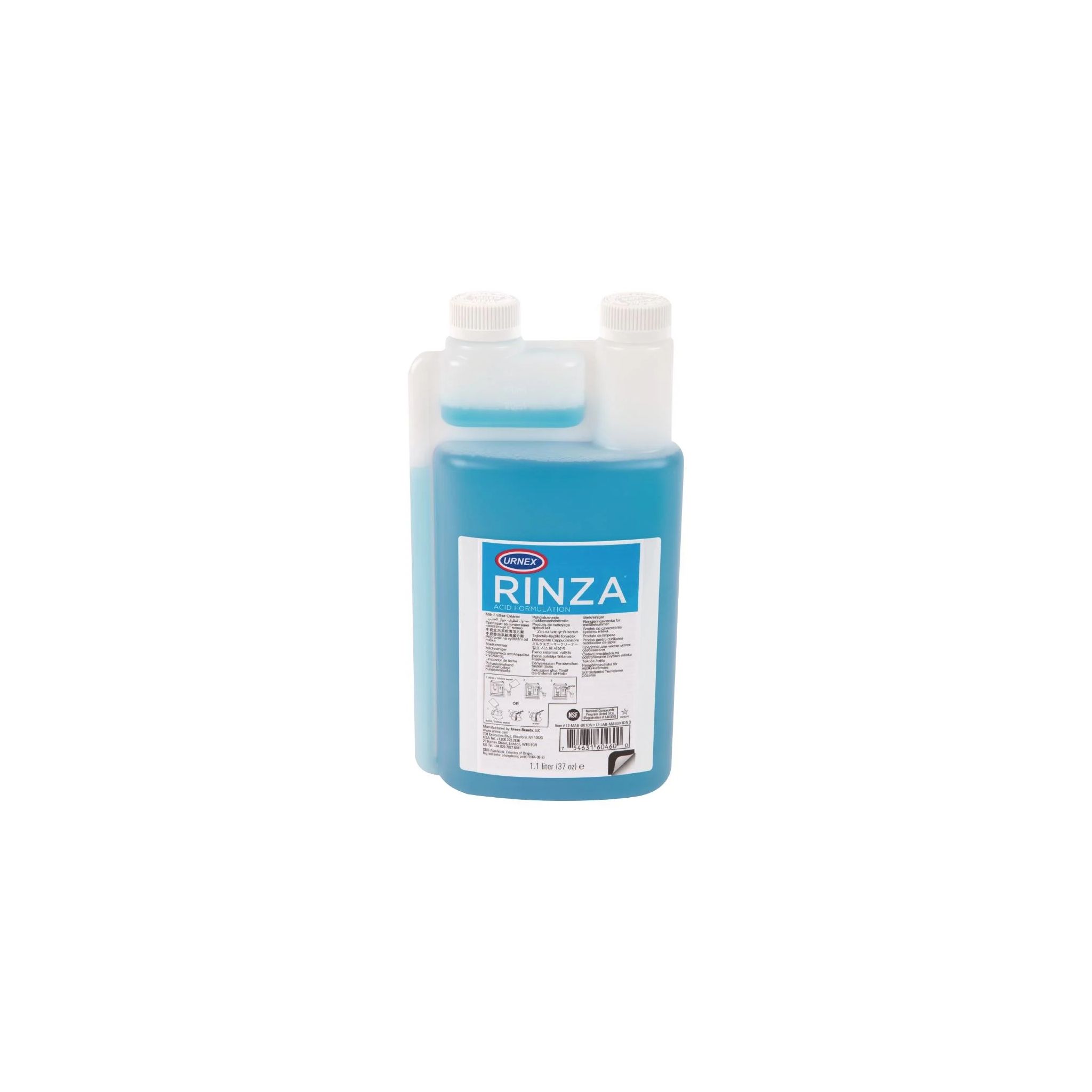 Urnex Rinza CX501 Acidic Milk Frother Cleaner Liquid Concentrate 1.1Ltr
