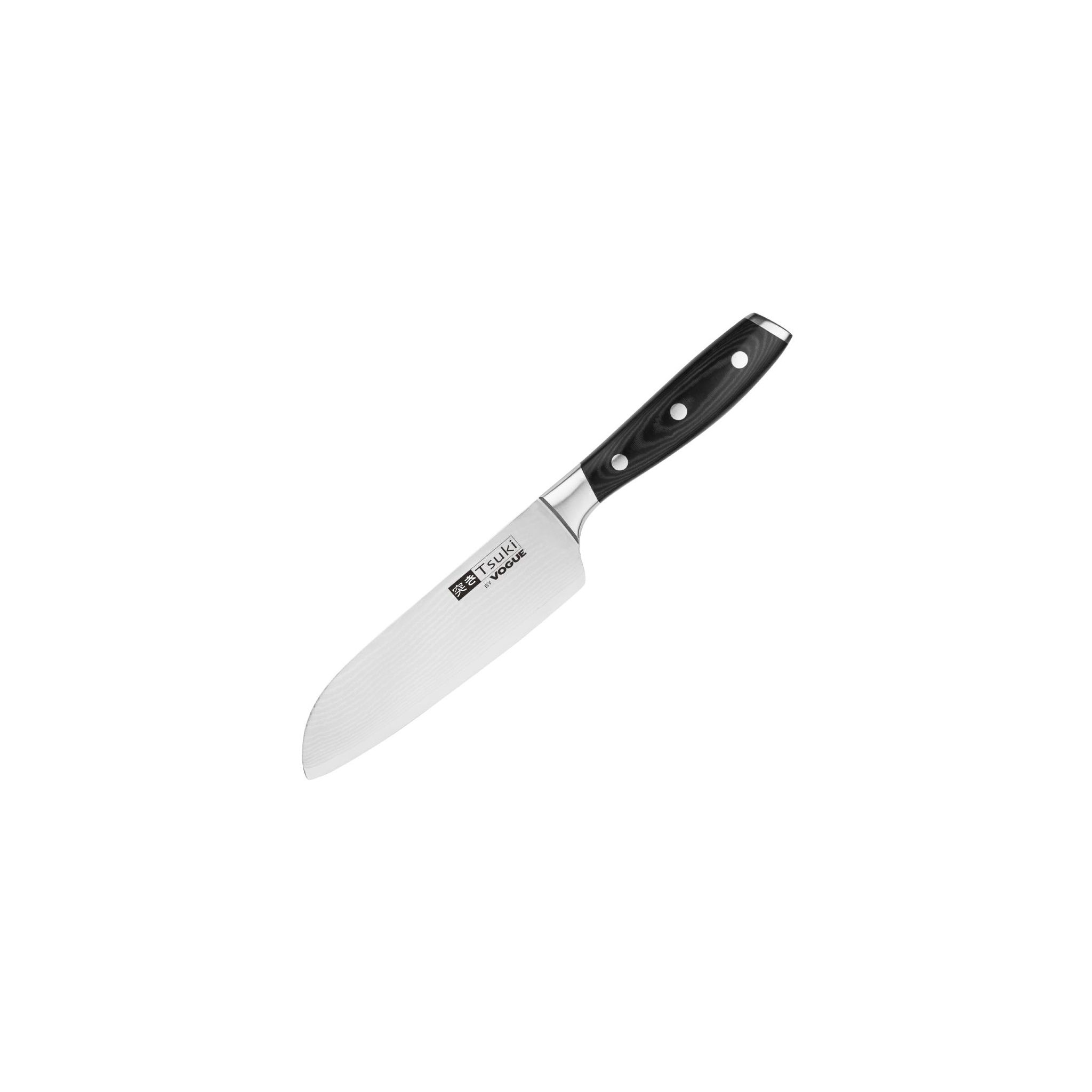 Vogue Tsuki Series 7 CF844 Santoku Knife Black 7"