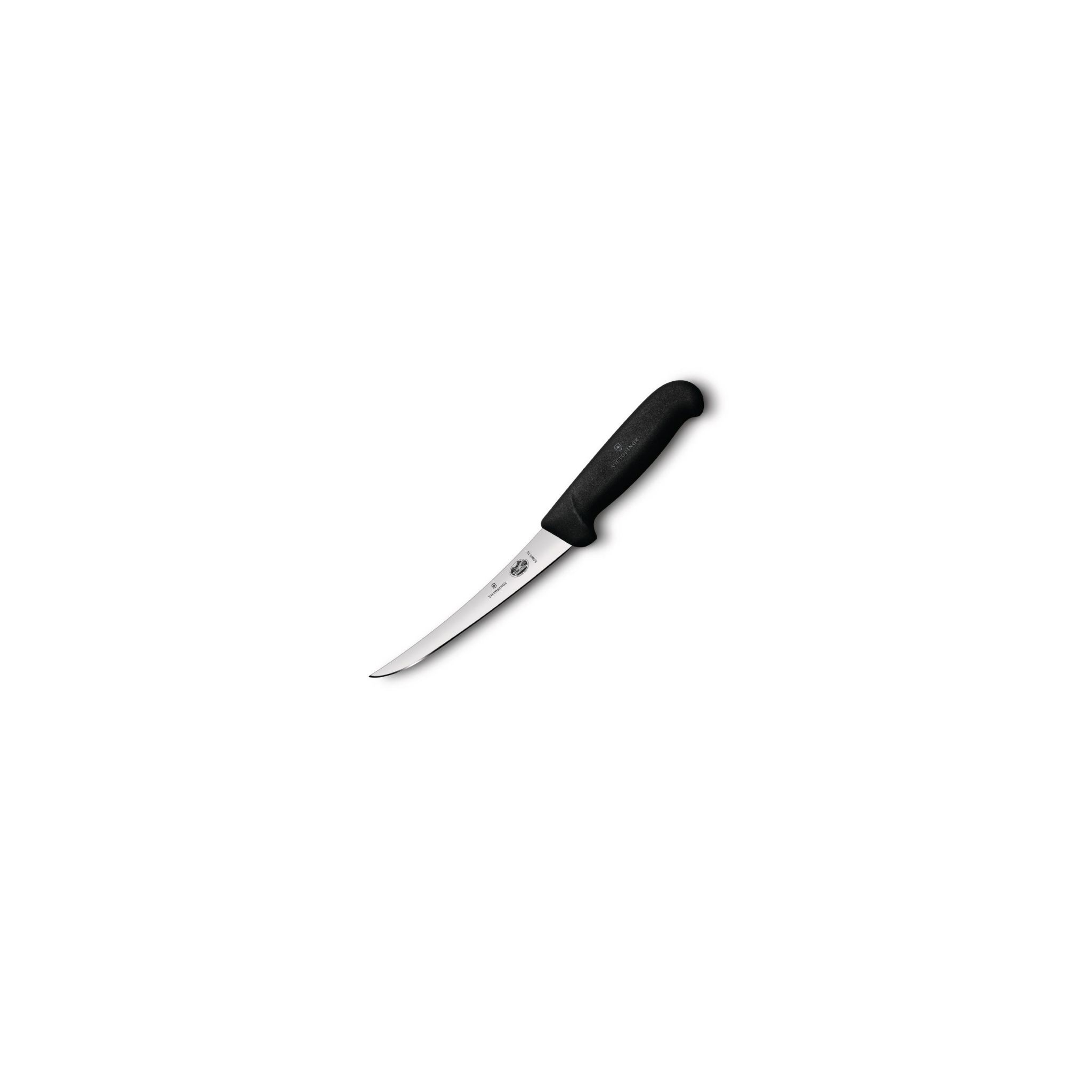 Victorinox CW458 Fibrox Narrow Curved Blade Boning Knife Black 5.9"