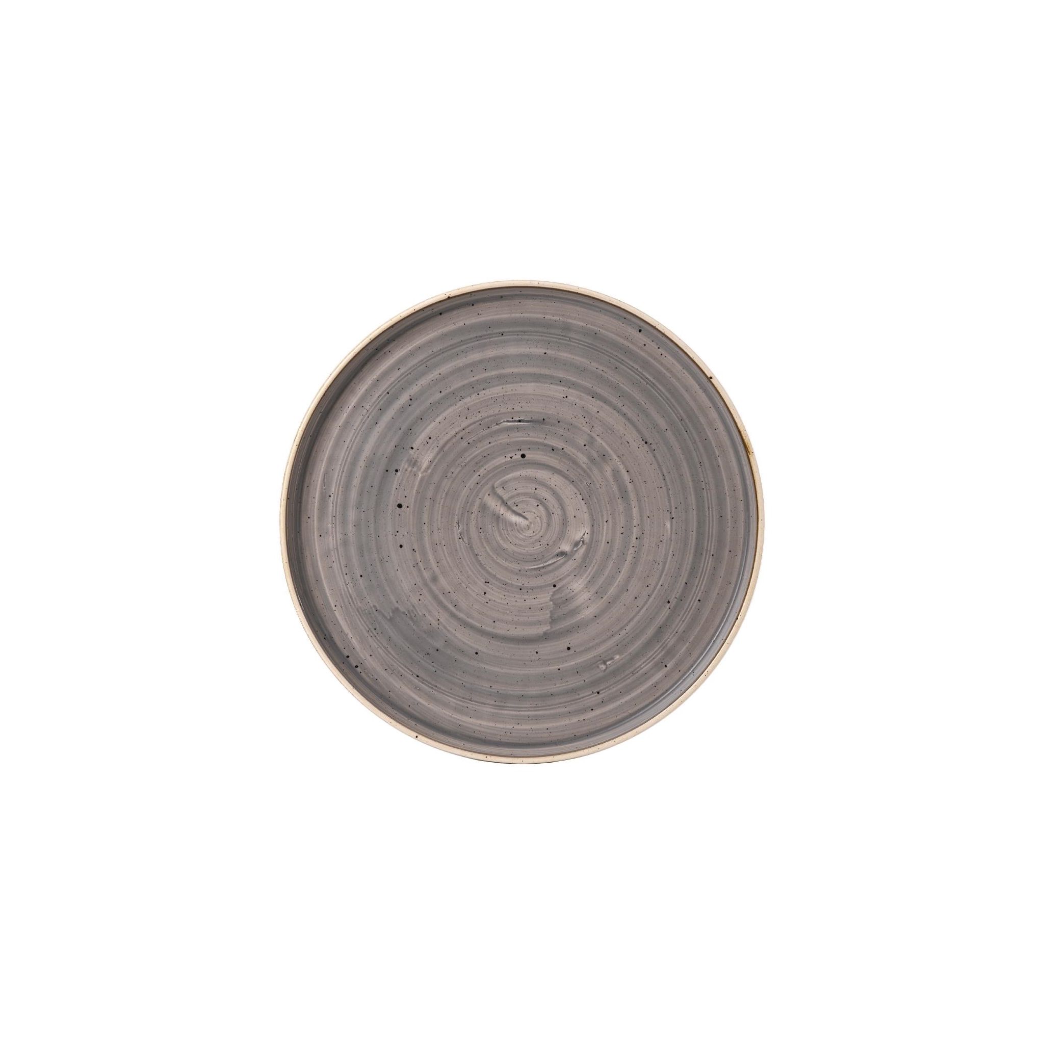 Churchill Stonecast FJ918 Peppercorn Grey Walled Plates 10 3/4 " (Pack of 6)