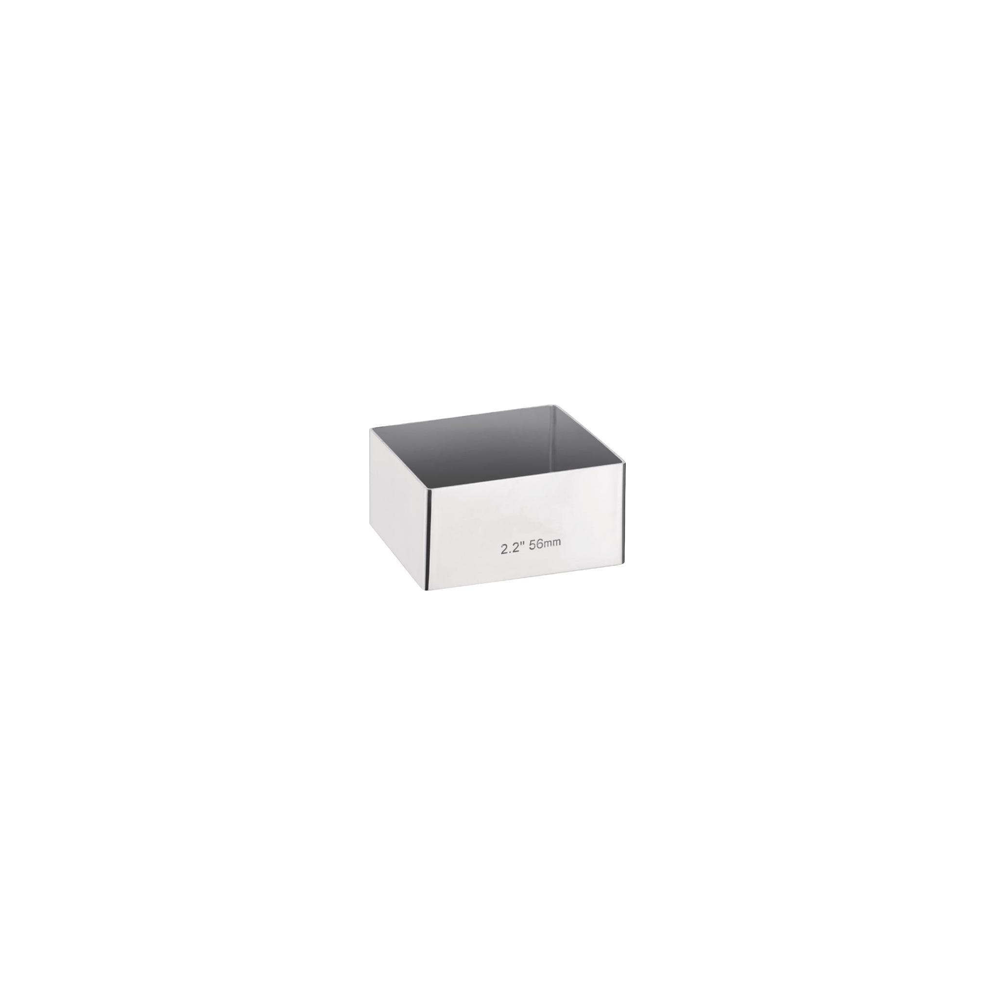 Vogue E063 Stainless Steel Square Gateaux Mould 60mm