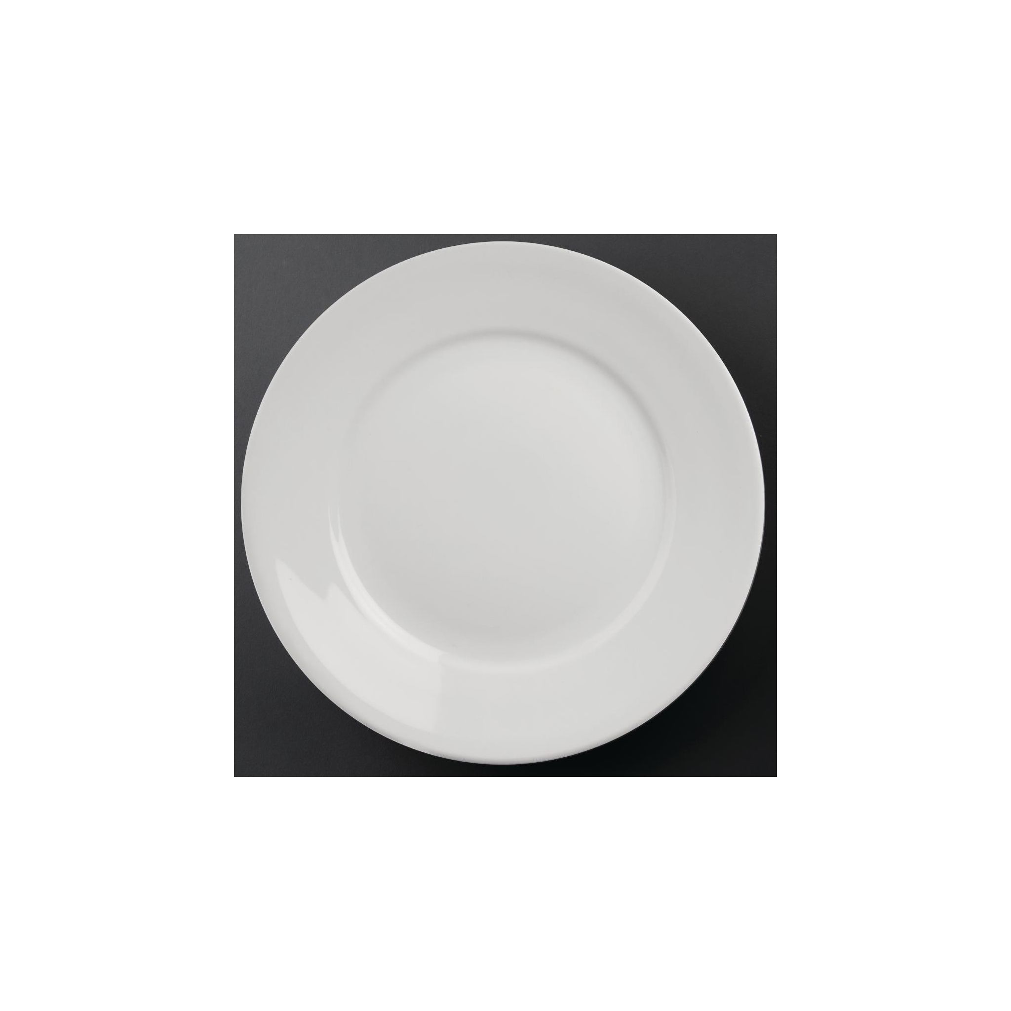 Olympia Athena CC210 Wide Rimmed Plates 280mm White (Pack of 6)