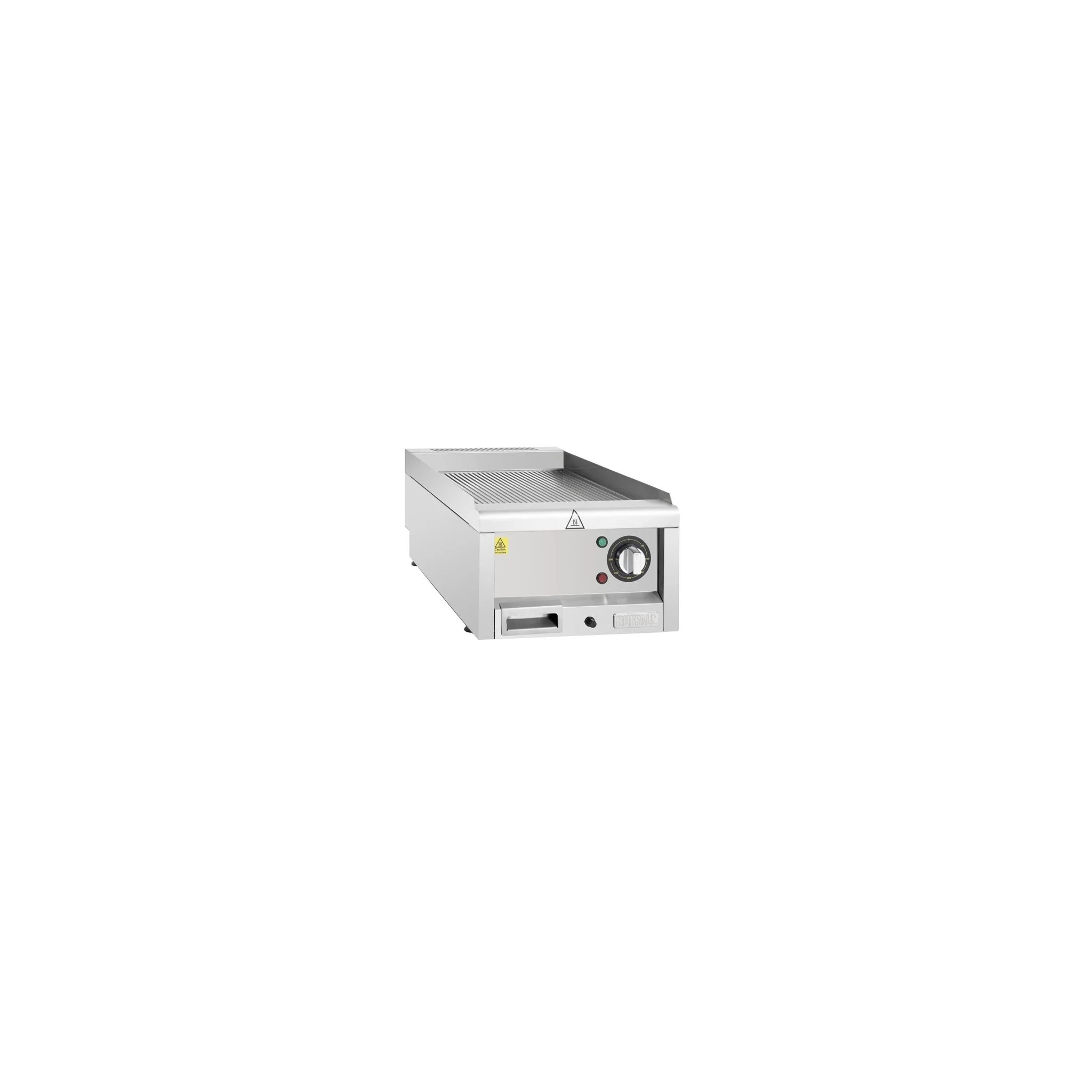 Buffalo 600 Series HT754 Electric Countertop Mild Steel Ribbed Plate Griddle