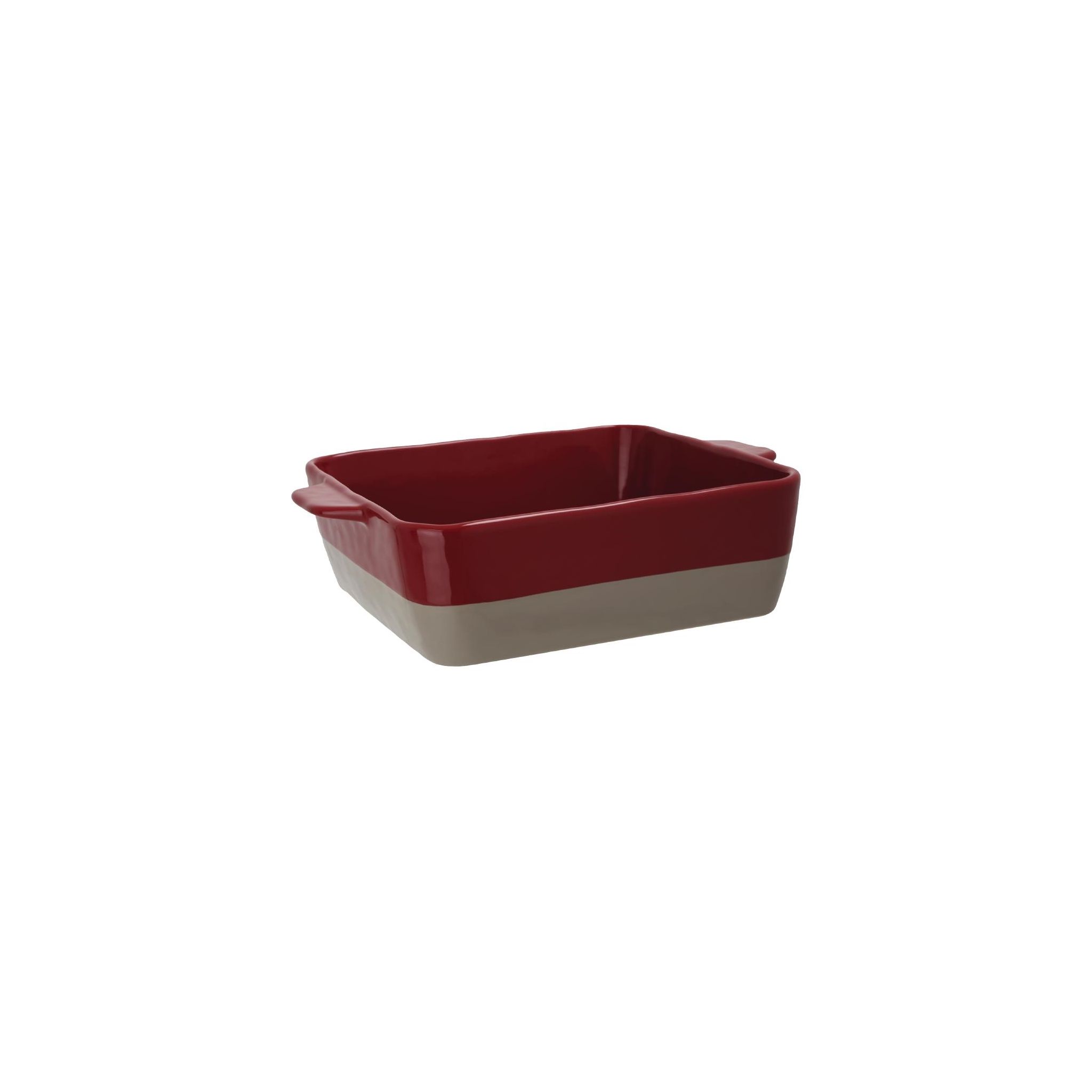 Olympia DB527 Red And Taupe Ceramic Roasting Dish 4.2Ltr