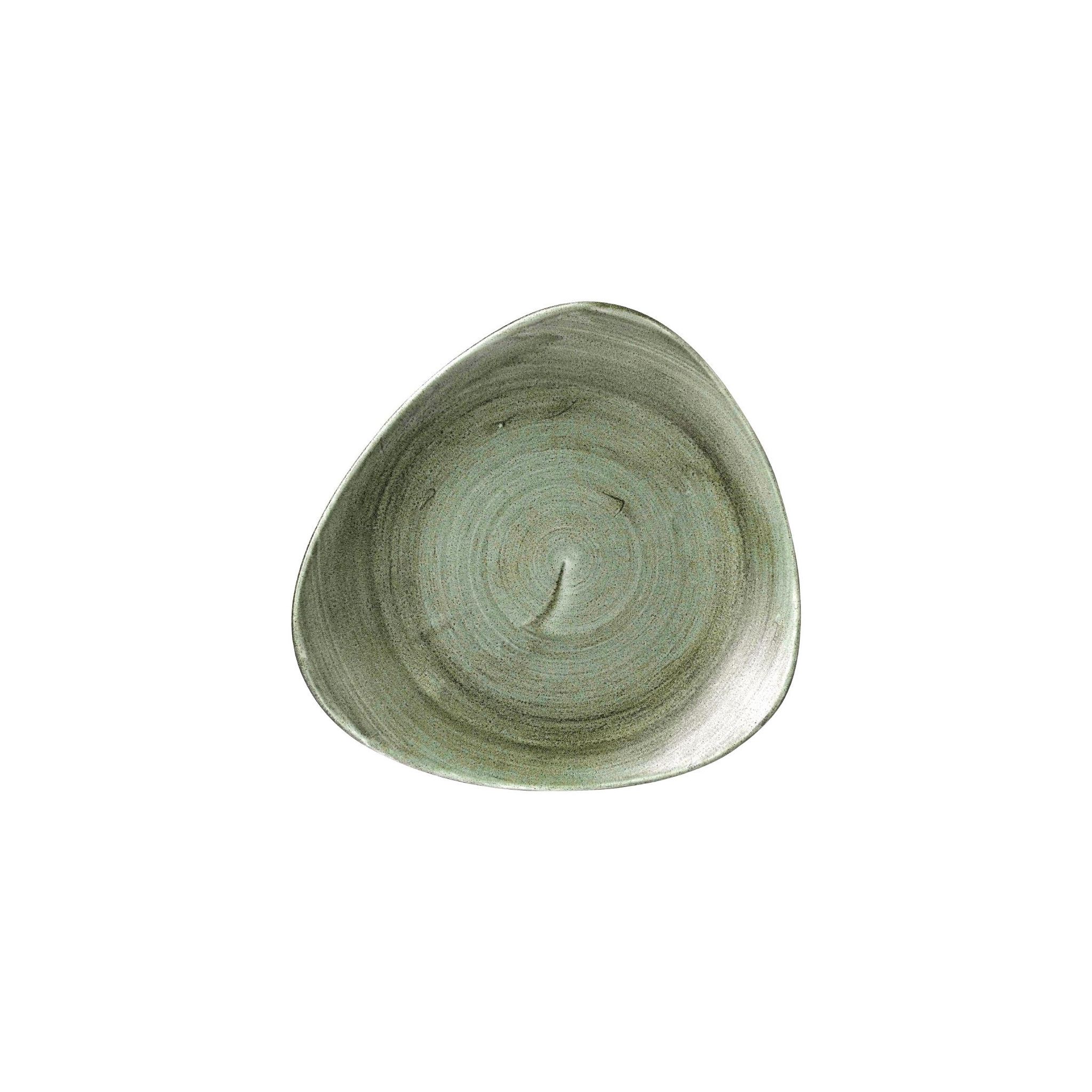 Churchill Stonecast Patina FD866 Lotus Plates Burnished Green 254mm (Pack of 12)
