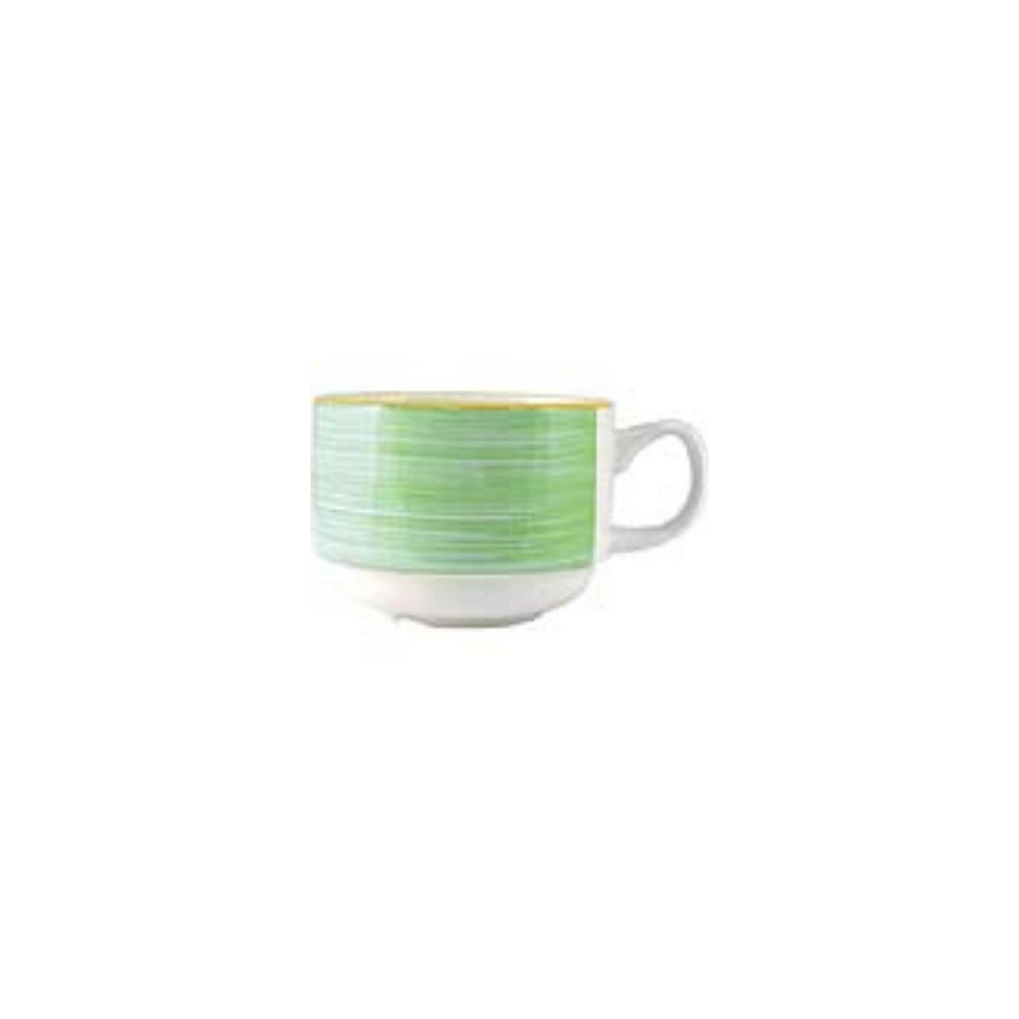 Steelite Rio V2882 Green Slimline Stacking Cups 200ml (Pack of 36)