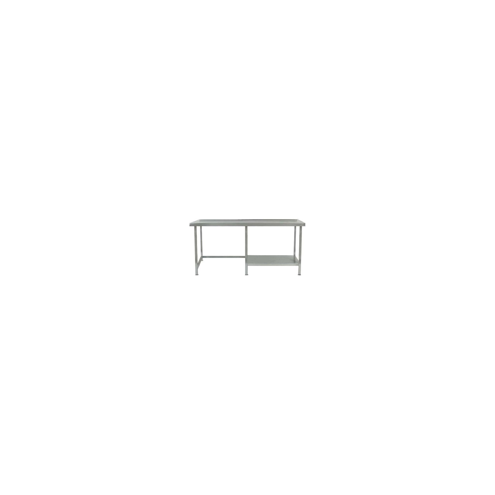 Parry TABHR19800-WALL 1900mm Stainless Steel Wall Table with Half Undershelf (right side)
