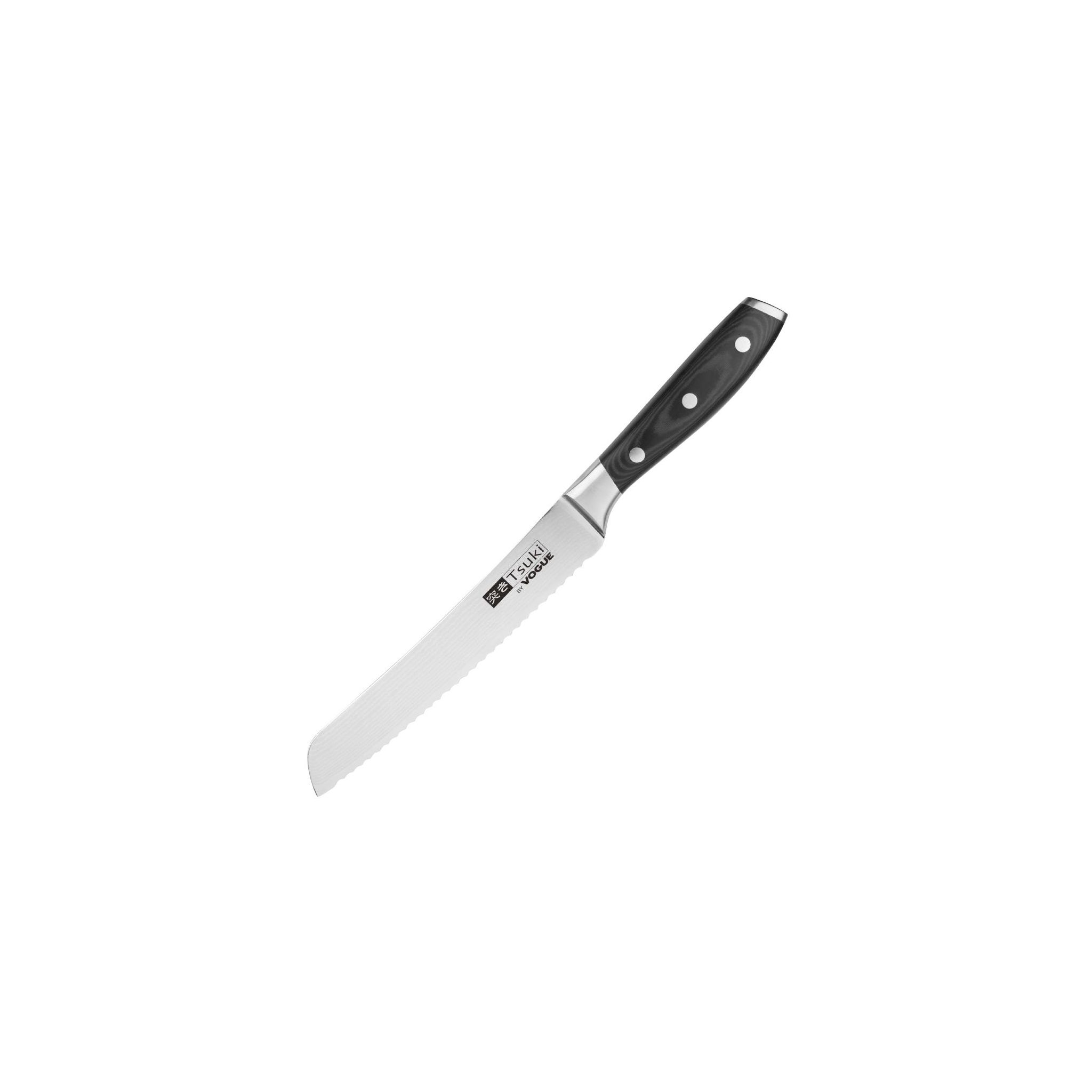 Vogue Tsuki Series 7 CF842 Bread Knife Black 8"