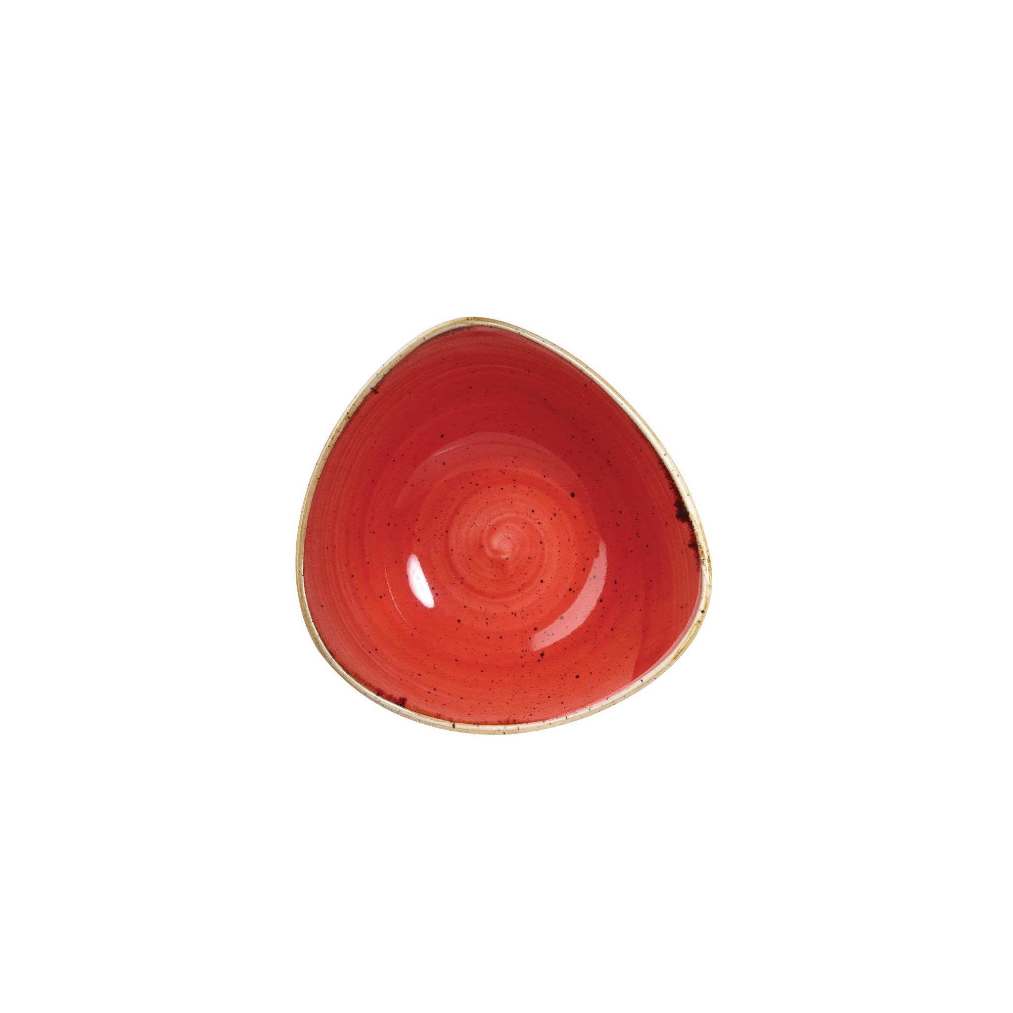 Churchill Stonecast DB068 Triangle Bowls Berry Red 235mm (Pack of 12)