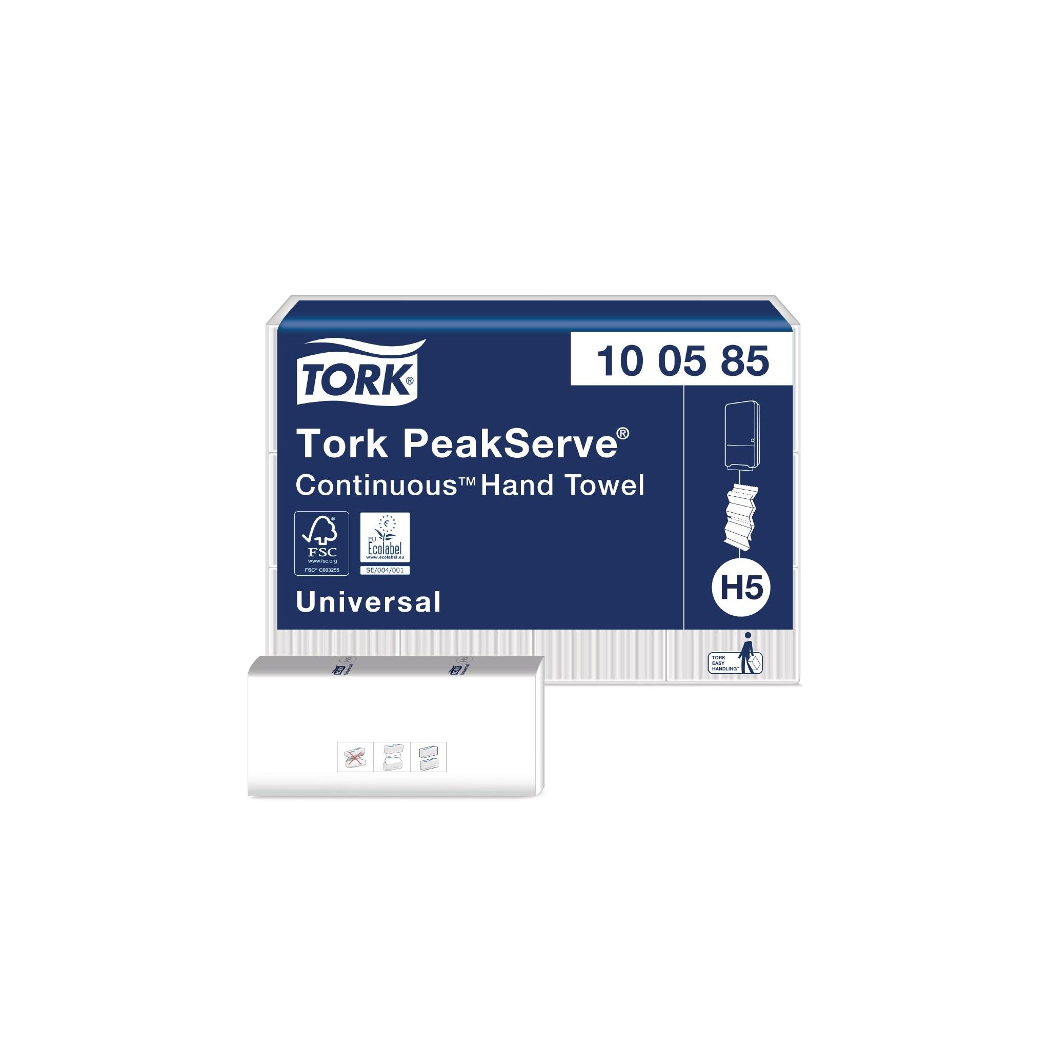 Tork PeakServe FS370 Continuous Hand Towels White 1-Ply (Pack of 12 x 410 Sheets)