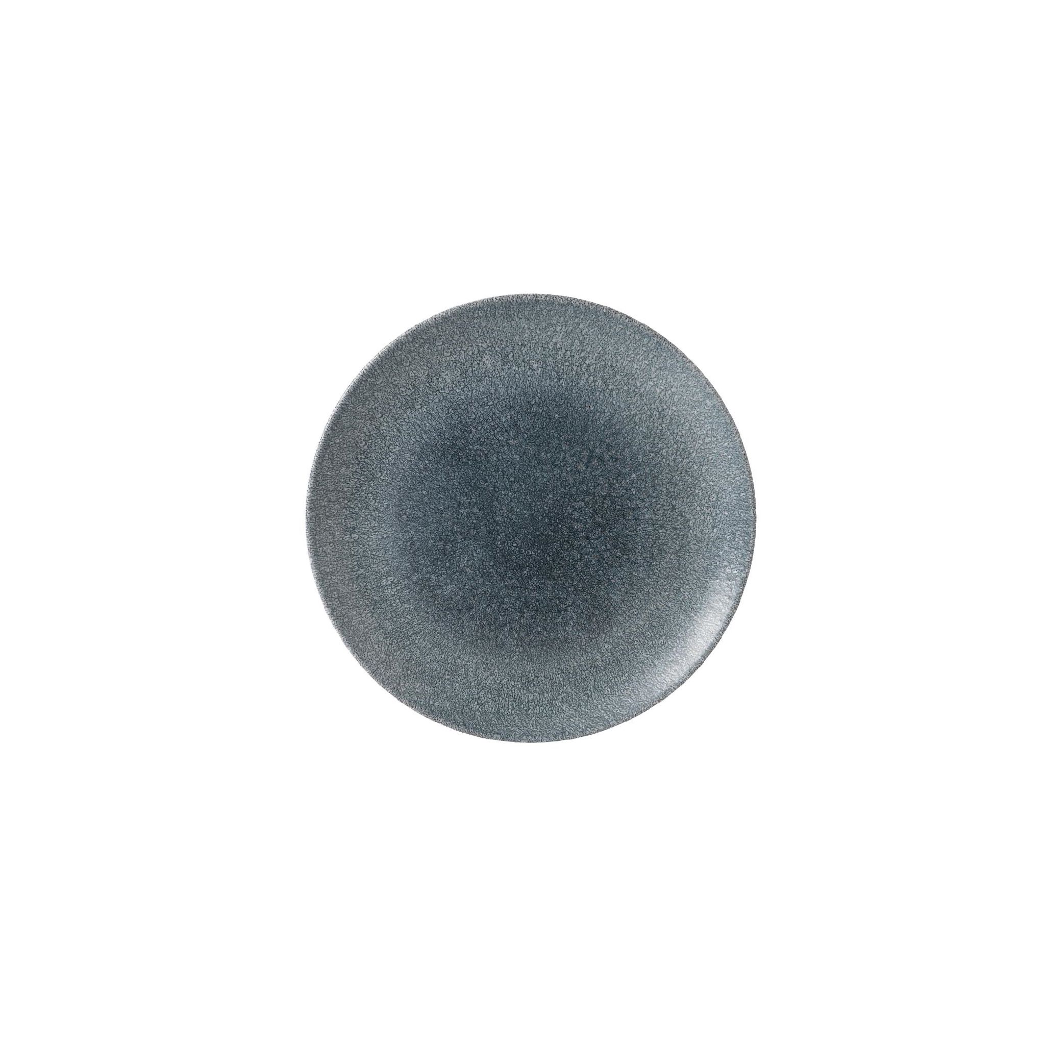 Churchill Studio Prints Raku DE883 Round Coupe Plates Topaz Blue 260mm (Pack of 12)
