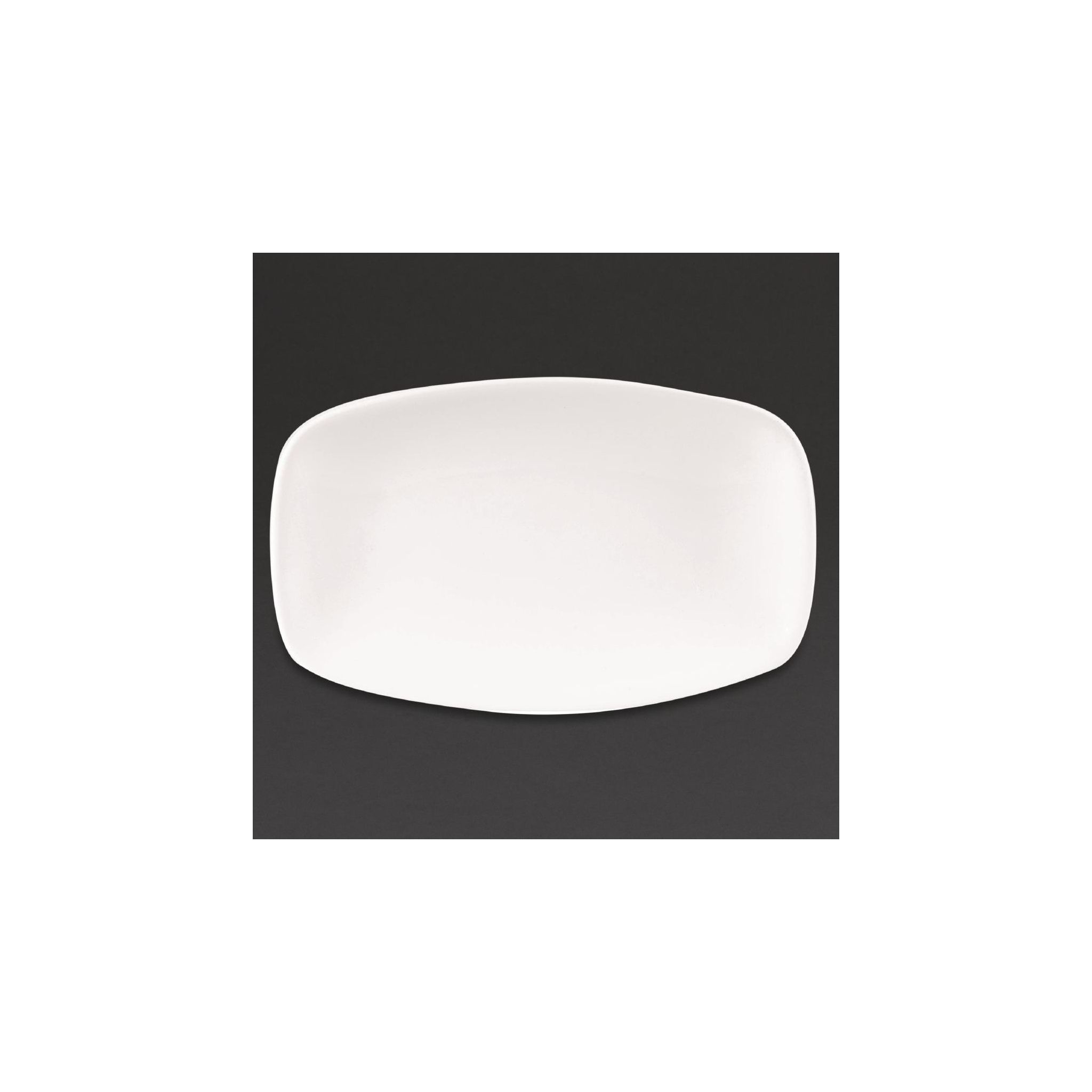 Churchill X Squared DW345 Oblong Plates White 121 x 200mm (Pack of 12)