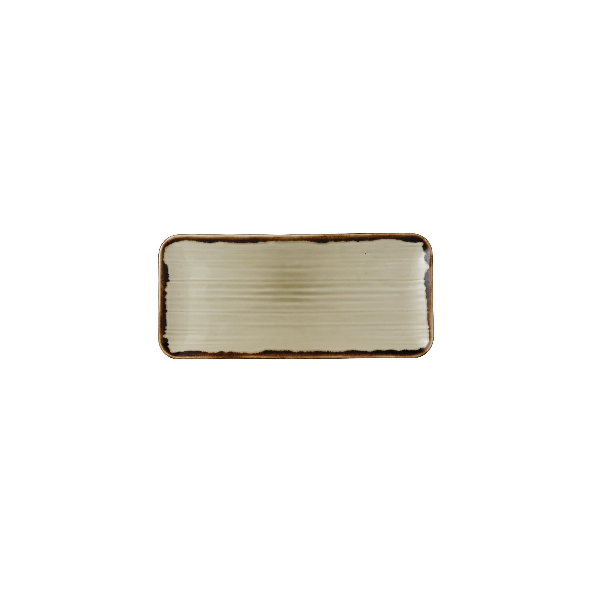 Dudson Harvest FR083 Linen Organic Coupe Rectangular Platter 349 x 158mm (Pack of 6)