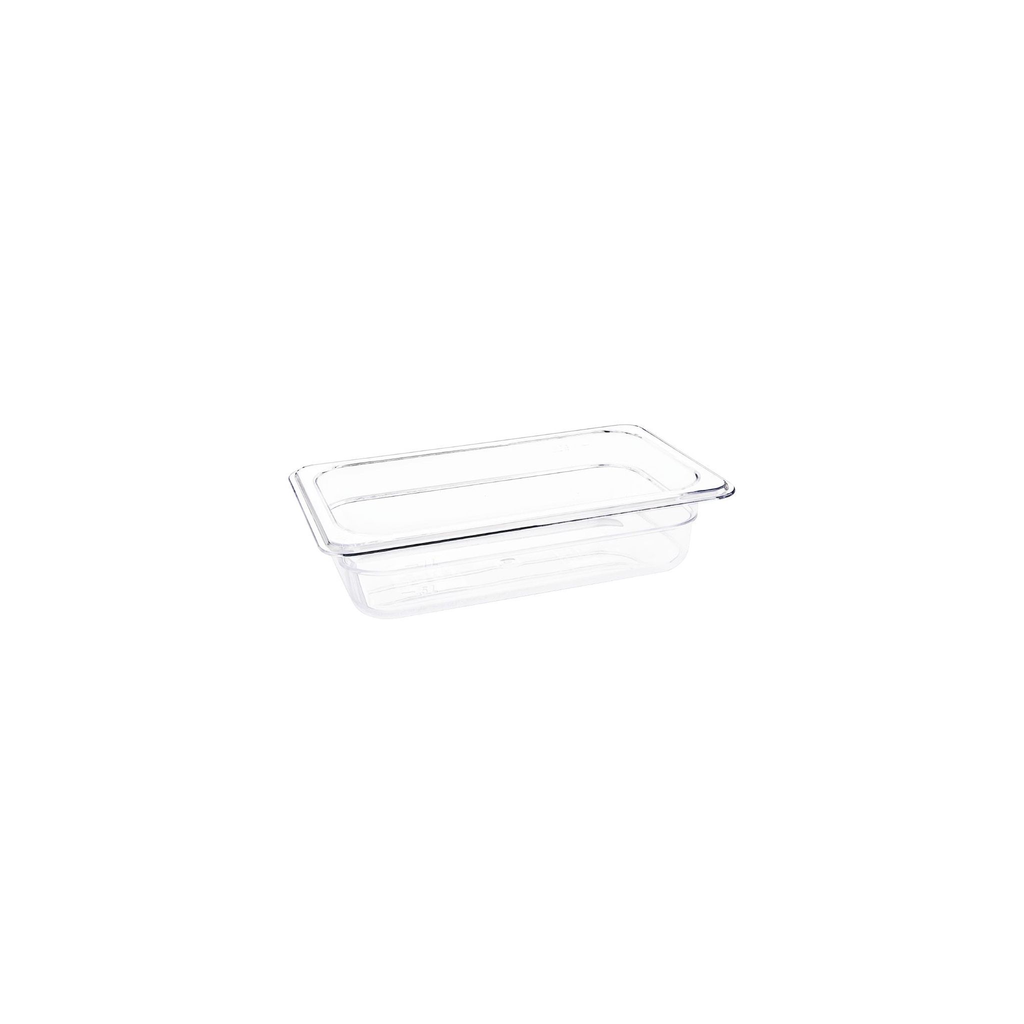 Vogue U236 Polycarbonate 1/4 Gastronorm Container 65mm Clear