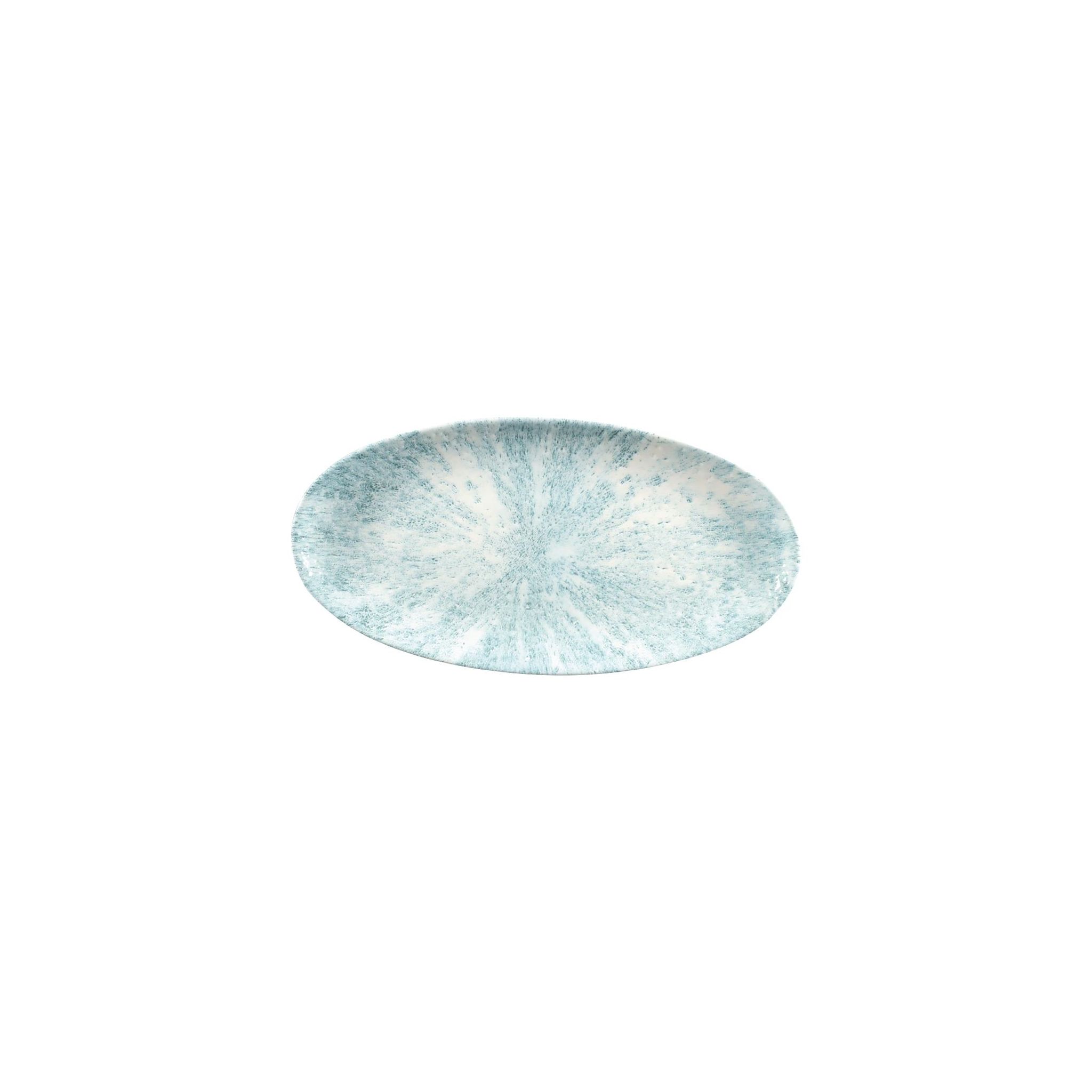 Churchill Studio Prints Stone FC147 Chefs Plates Aquamarine 347 x 173mm (Pack of 6)
