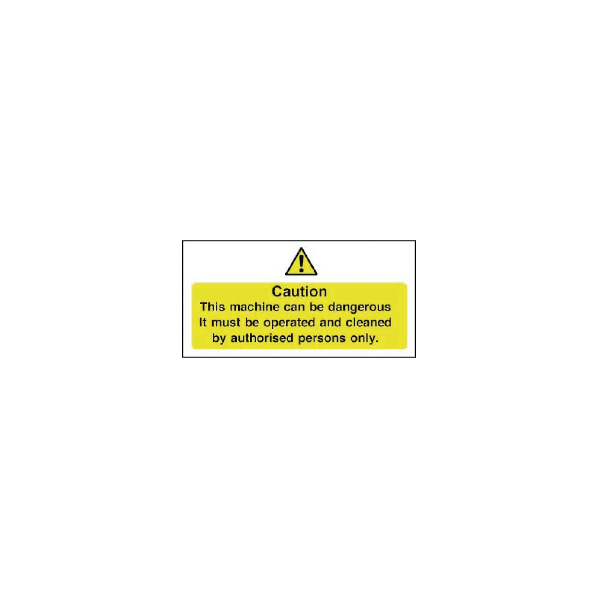 Vogue W298 Dangerous Machine Sign