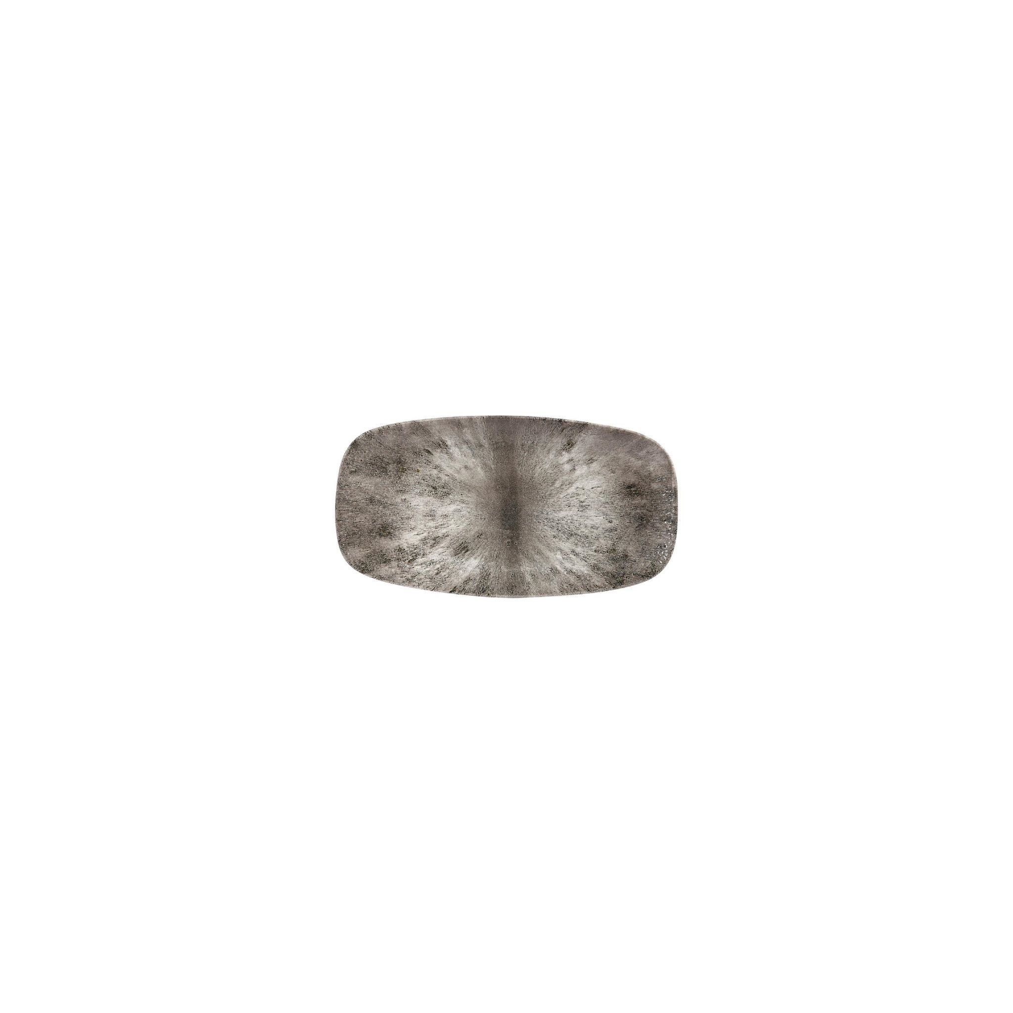 Churchill Studio Prints Stone DW393 Rectangular Plates Quartz Black 189 x 355mm (Pack of 6)